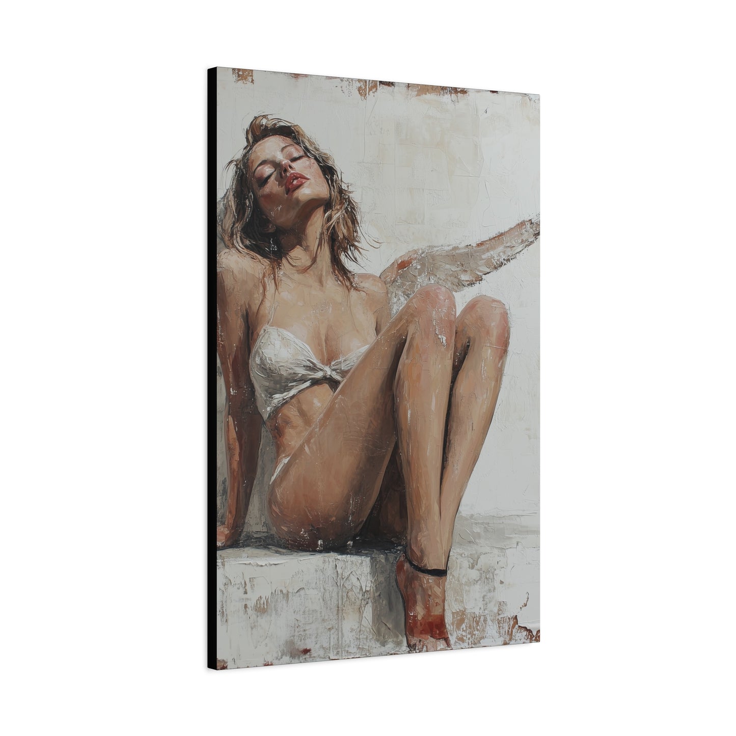 Gallery Wrapped Canvas, Sinners and Saints Art Canvas, Erotic Pinup Art Canvas – Kristen
