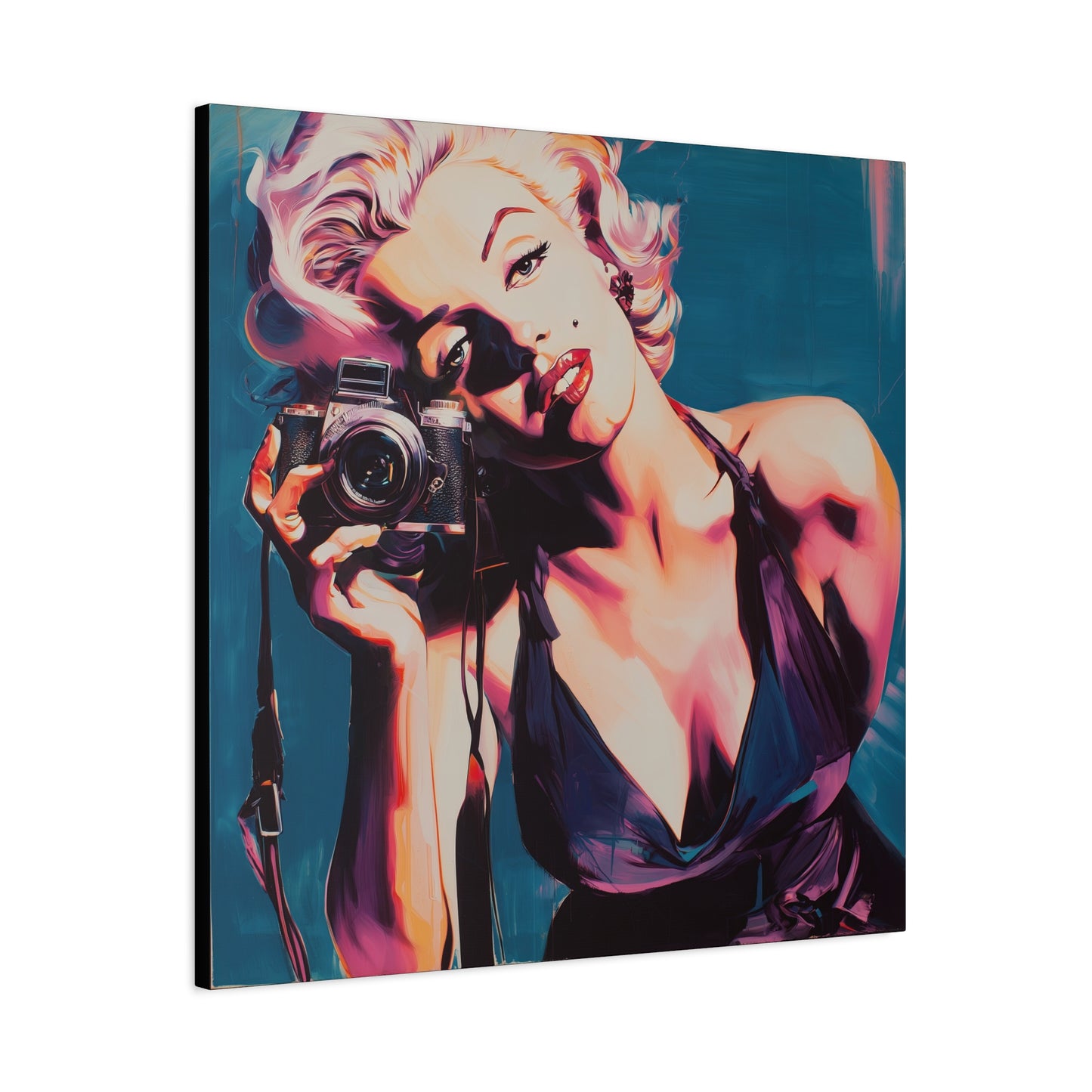Gallery Wrapped Canvas, The Diva Project Art Canvas, Pinup Art Canvas – Marilyn Monroe - TEN