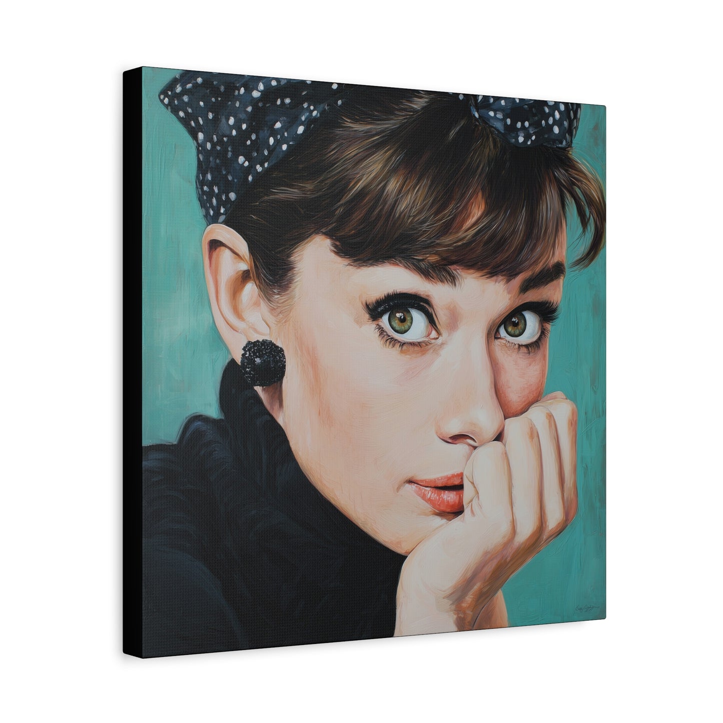 Gallery Wrapped Canvas, The Diva Project Art Canvas, Pinup Art Canvas – Audrey Hepburn - FOUR