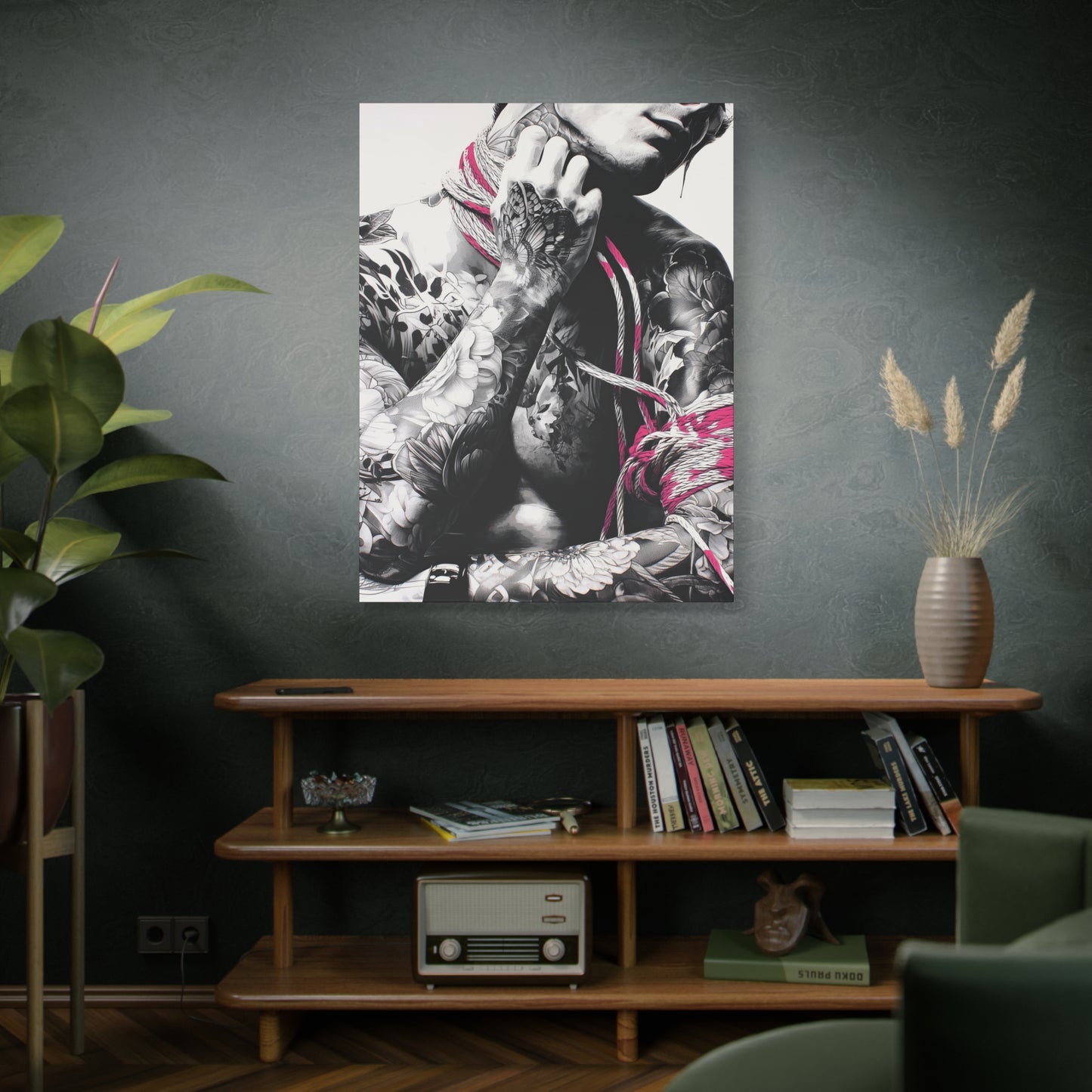 Gallery Wrapped Canvas, Ropes and Reverence Art Canvas, Erotic Shibari Art Canvas – Kaito