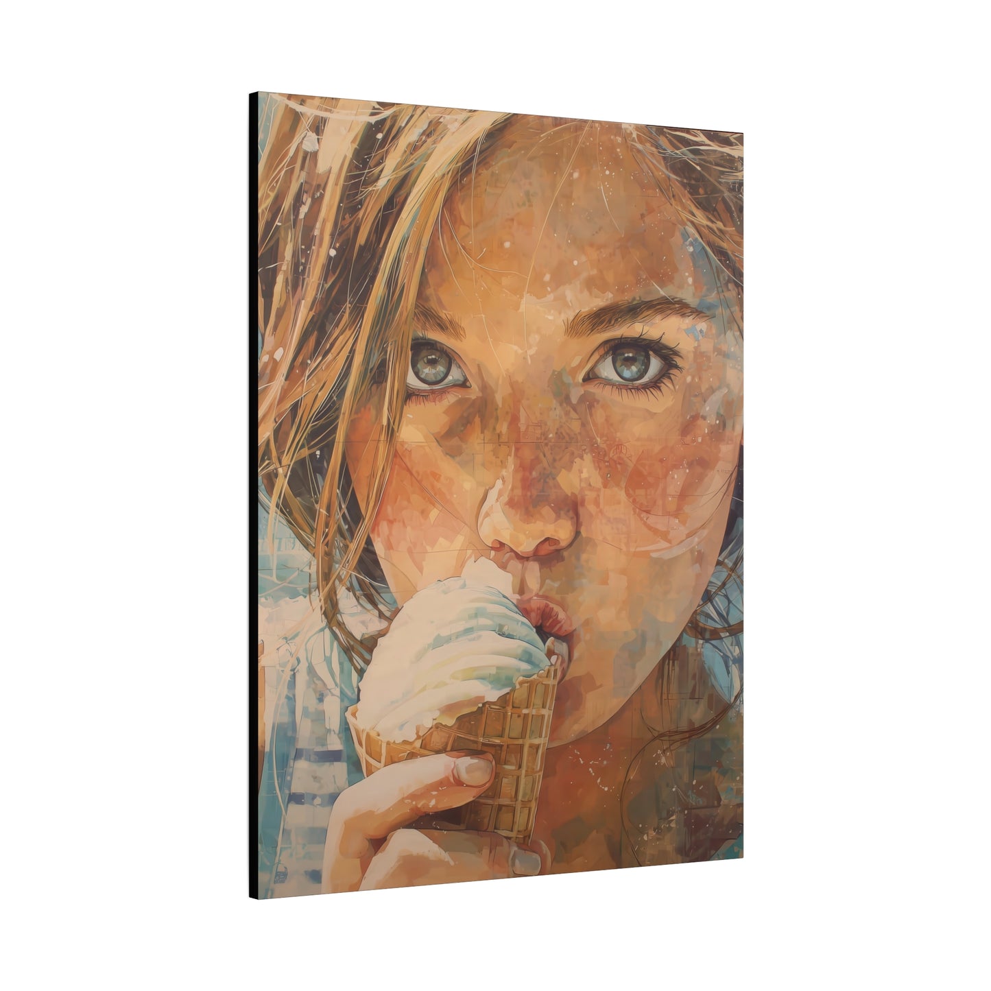 Gallery Wrapped Canvas, Sweet Summer Nostalgia, Sugar and Spice Art Canvas, Ice Cream Dreams Art – Bea