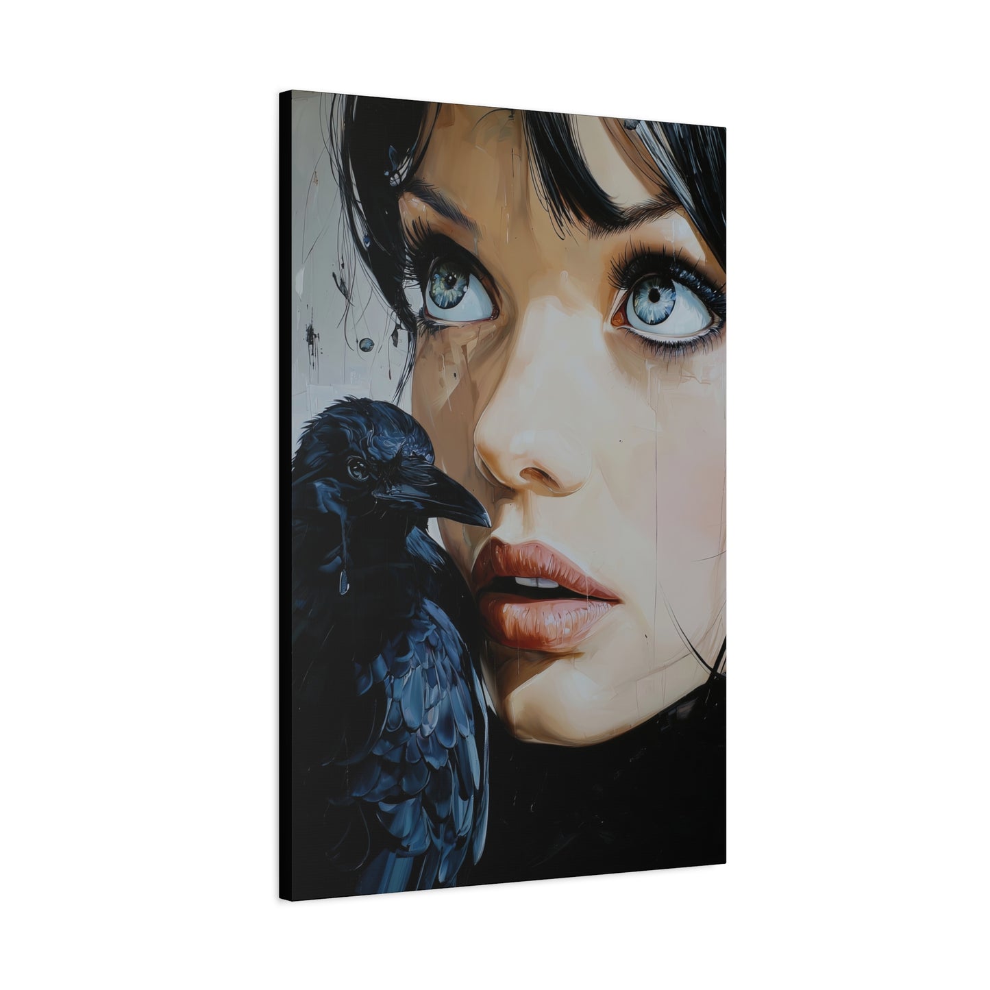 Gallery Wrapped Canvas, Myth and Bones Gothic Art Canvas, Dark Muse Canvas - Azula