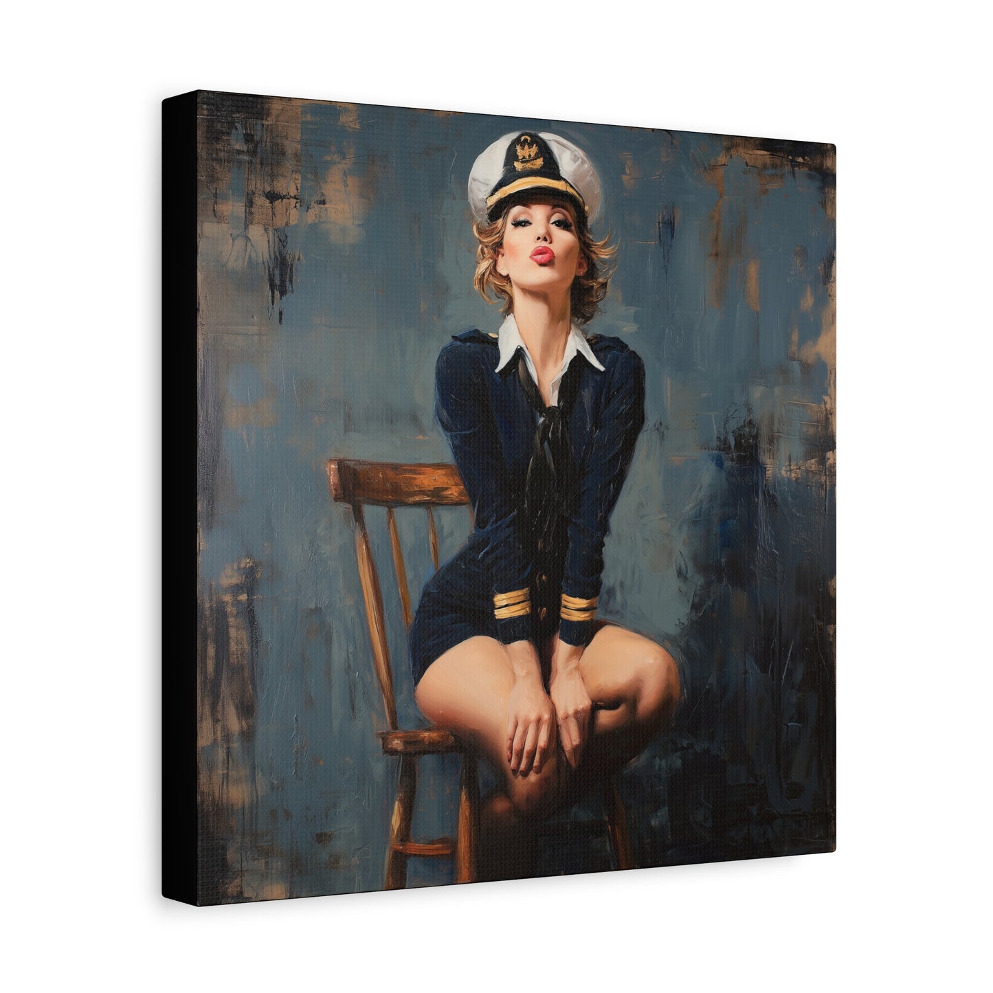 Gallery Wrapped Canvas, Liberty and Lace Art Canvas, Erotic Pinup Art Canvas – Ginger