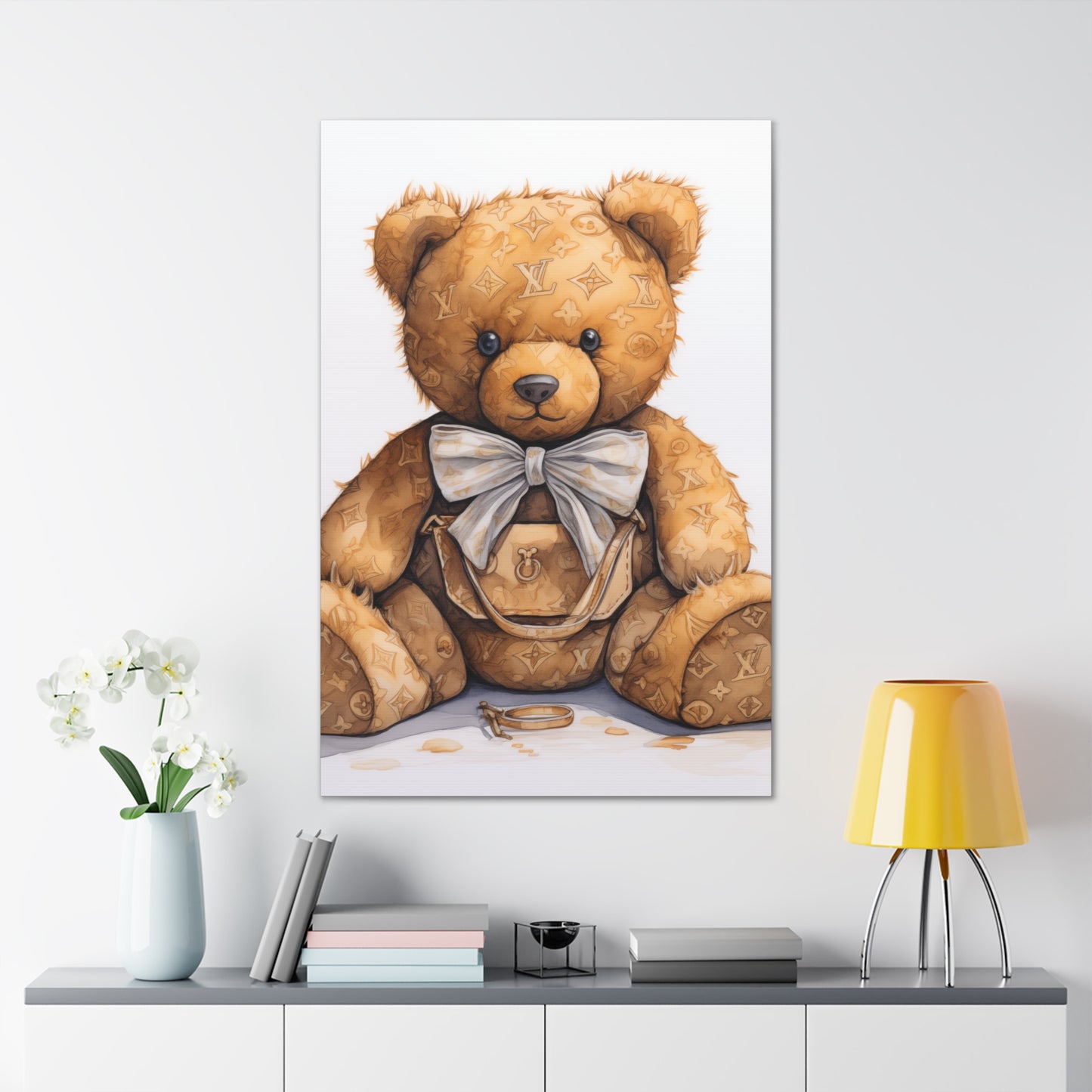 Canvas Gallery Wrap - LV Bear Wall Art - Ring
