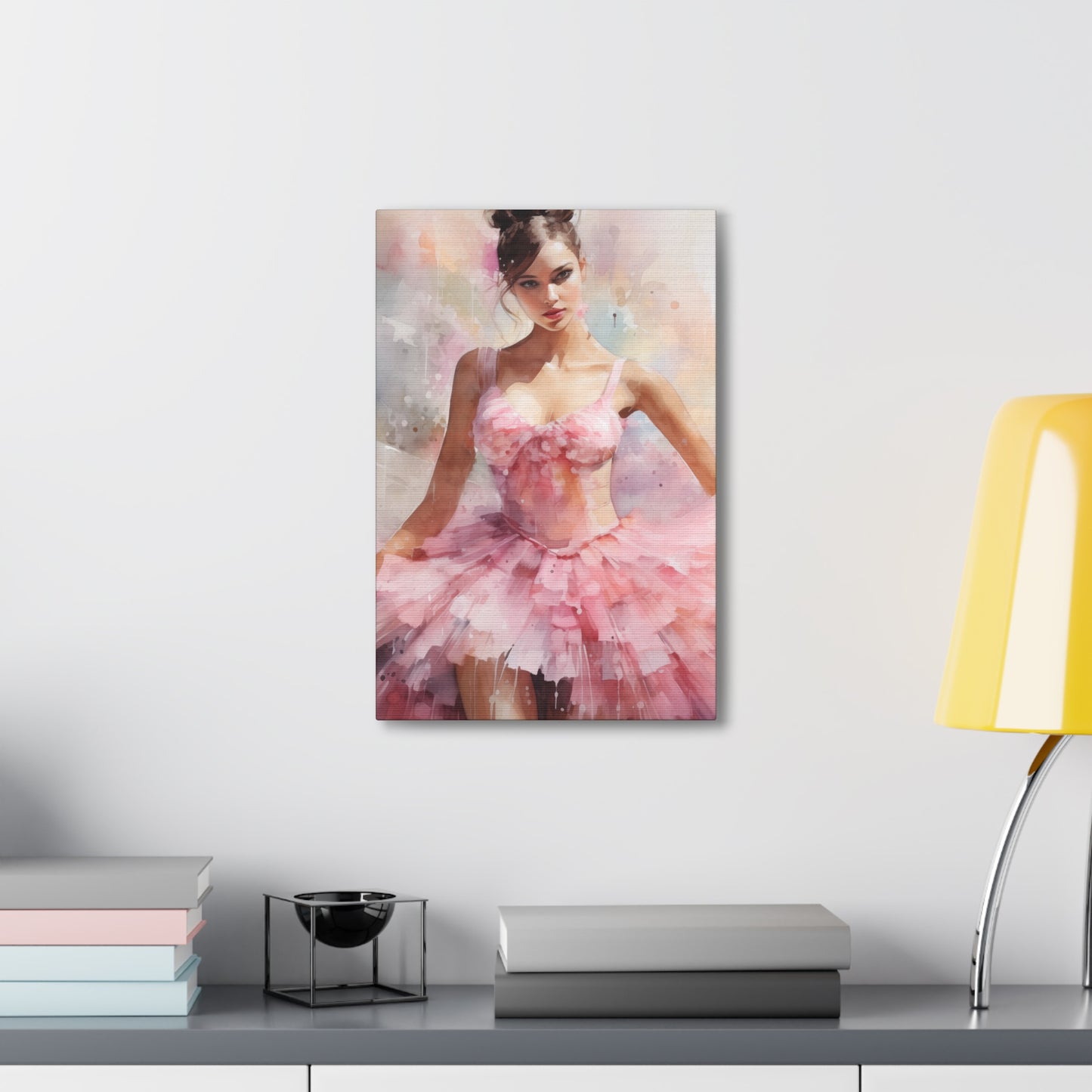 Gallery Wrapped Canvas, Ballerina Beauty, Ballet Art Canvas – Lily