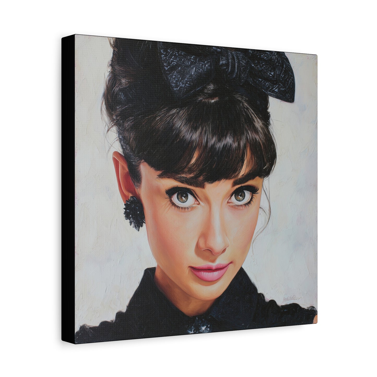 Gallery Wrapped Canvas, The Diva Project Art Canvas, Pinup Art Canvas – Audrey Hepburn - NINE
