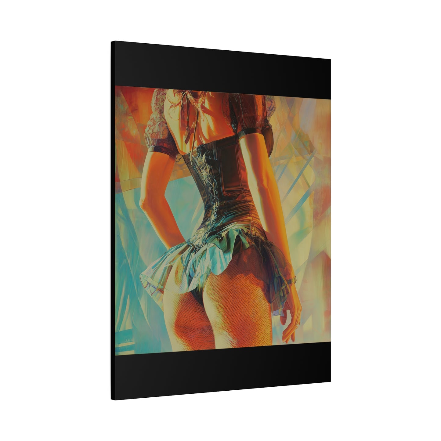 Gallery Wrapped Canvas, Tongue and Cheek Art Canvas, Naughty Girl Art Canvas – Kristen