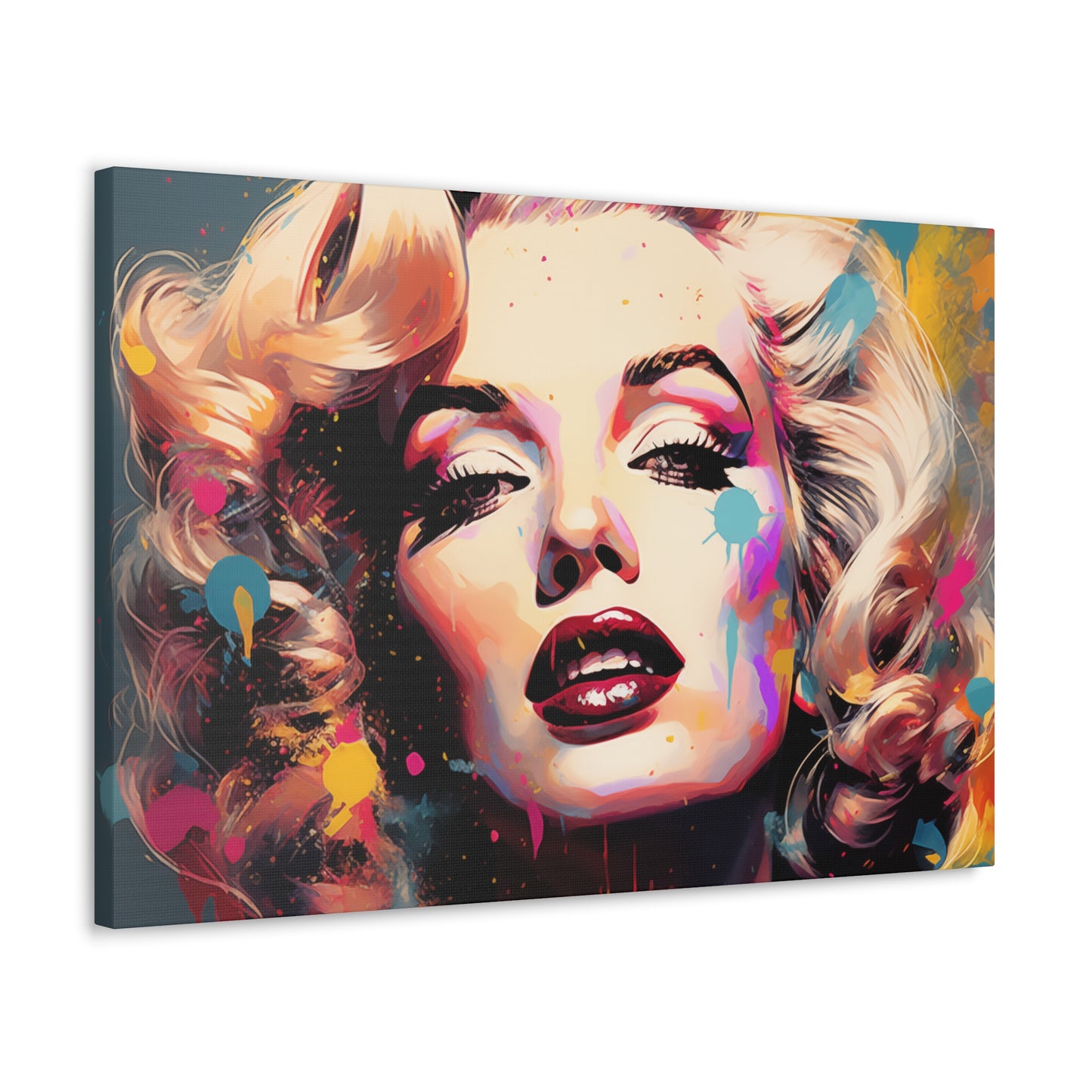 Canvas Wall Art, Gallery Wrapped Pop Art, Celebrity Wall Art – Marilyn Monroe - Abstract