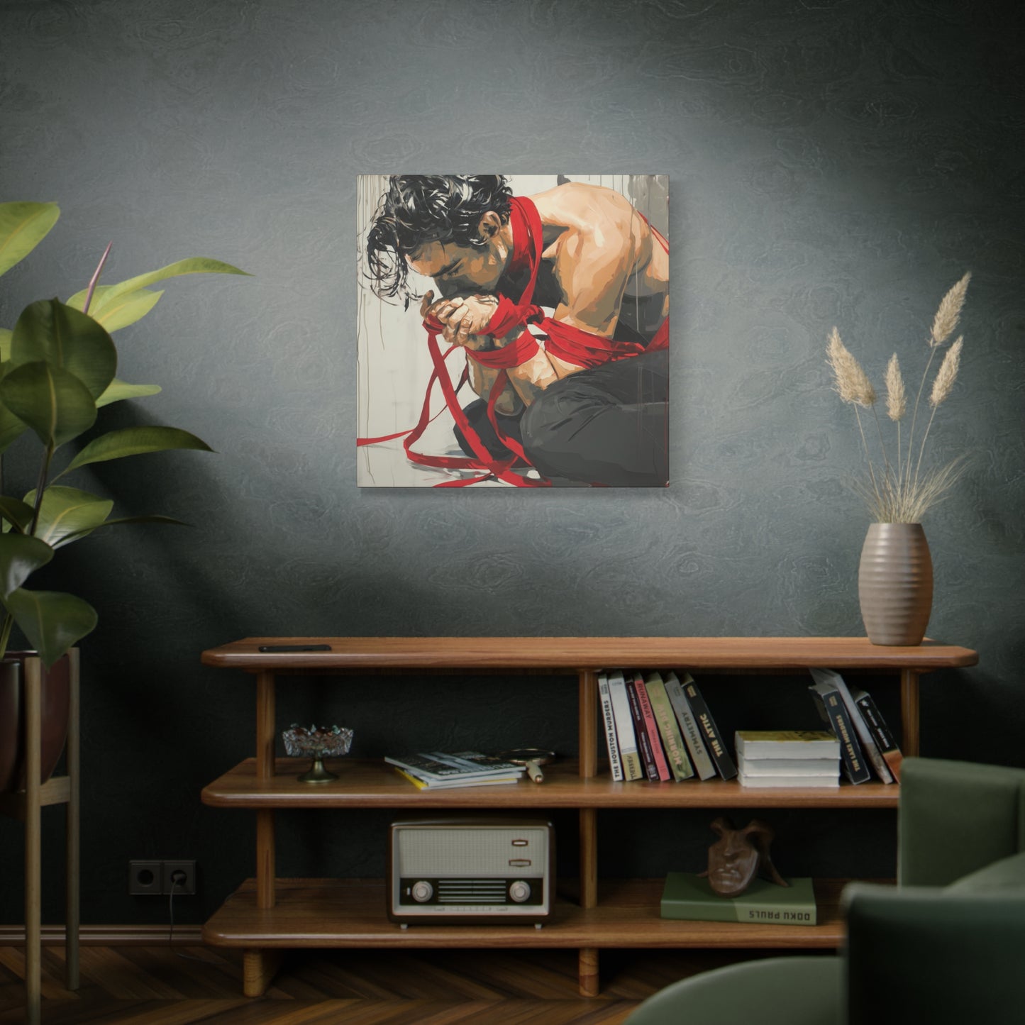 Gallery Wrapped Canvas, Ropes and Reverence Art Canvas, Erotic Shibari Art Canvas – Theo