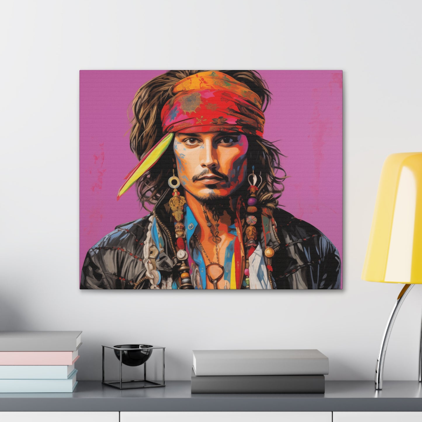 Gallery Wrapped Canvas, Celebrity Inspired, Pop Art Canvas – Johnny Also
