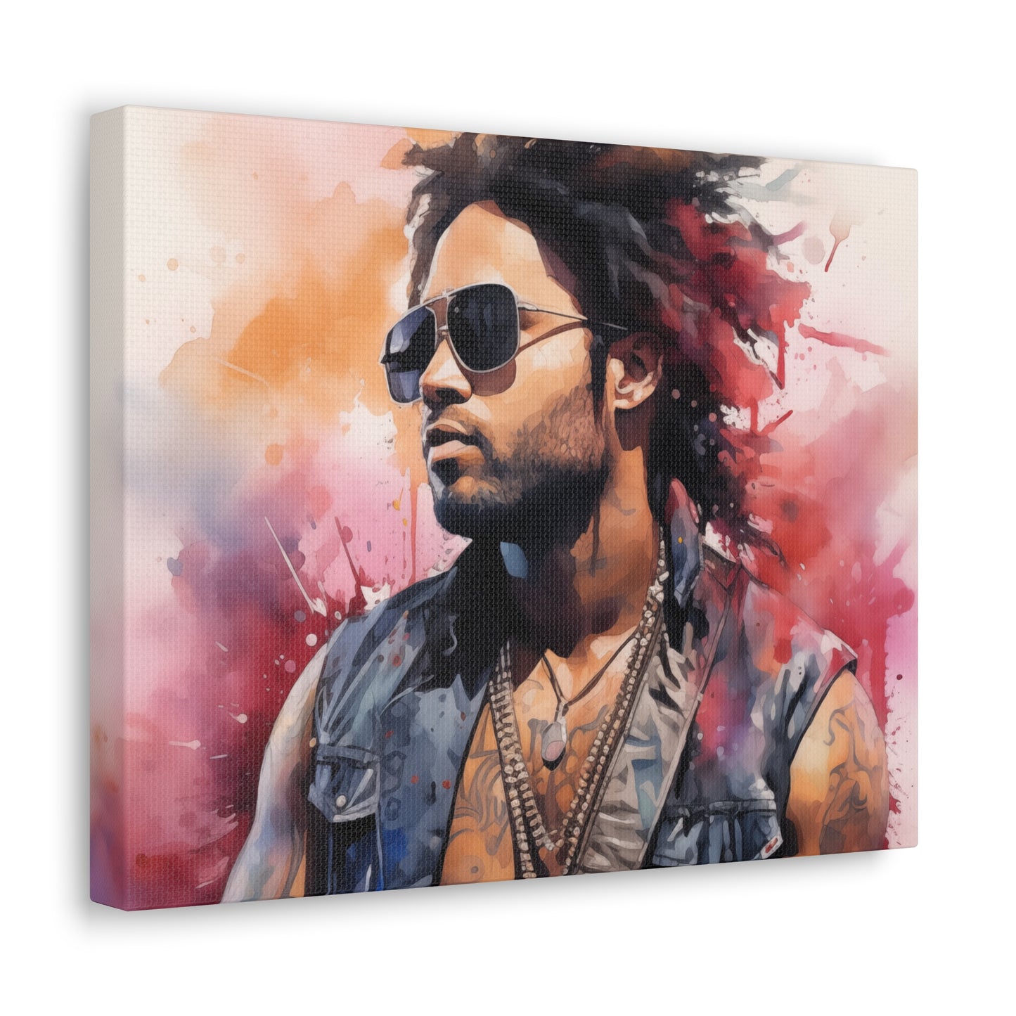 Gallery Wrapped Canvas, Celebrity Inspired, Pop Art Canvas – Lenny