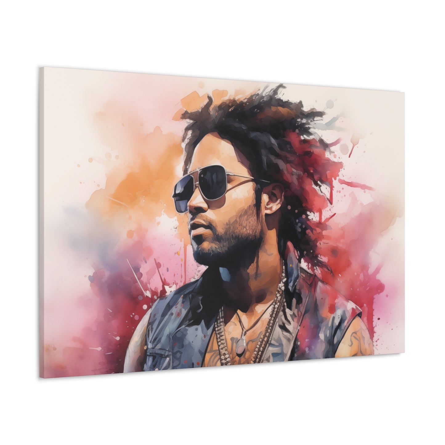 Gallery Wrapped Canvas, Celebrity Inspired, Pop Art Canvas – Lenny