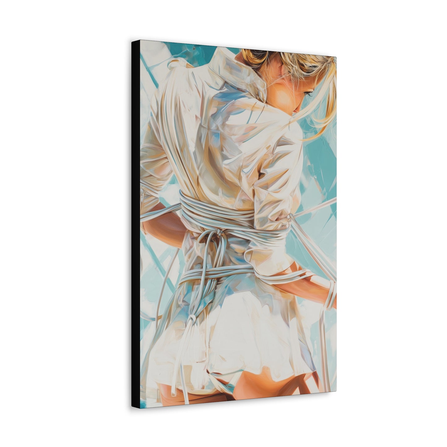 Gallery Wrapped Canvas, Ropes and Reverence Art Canvas, Erotic Shibari Art Canvas – Hannah's Sister