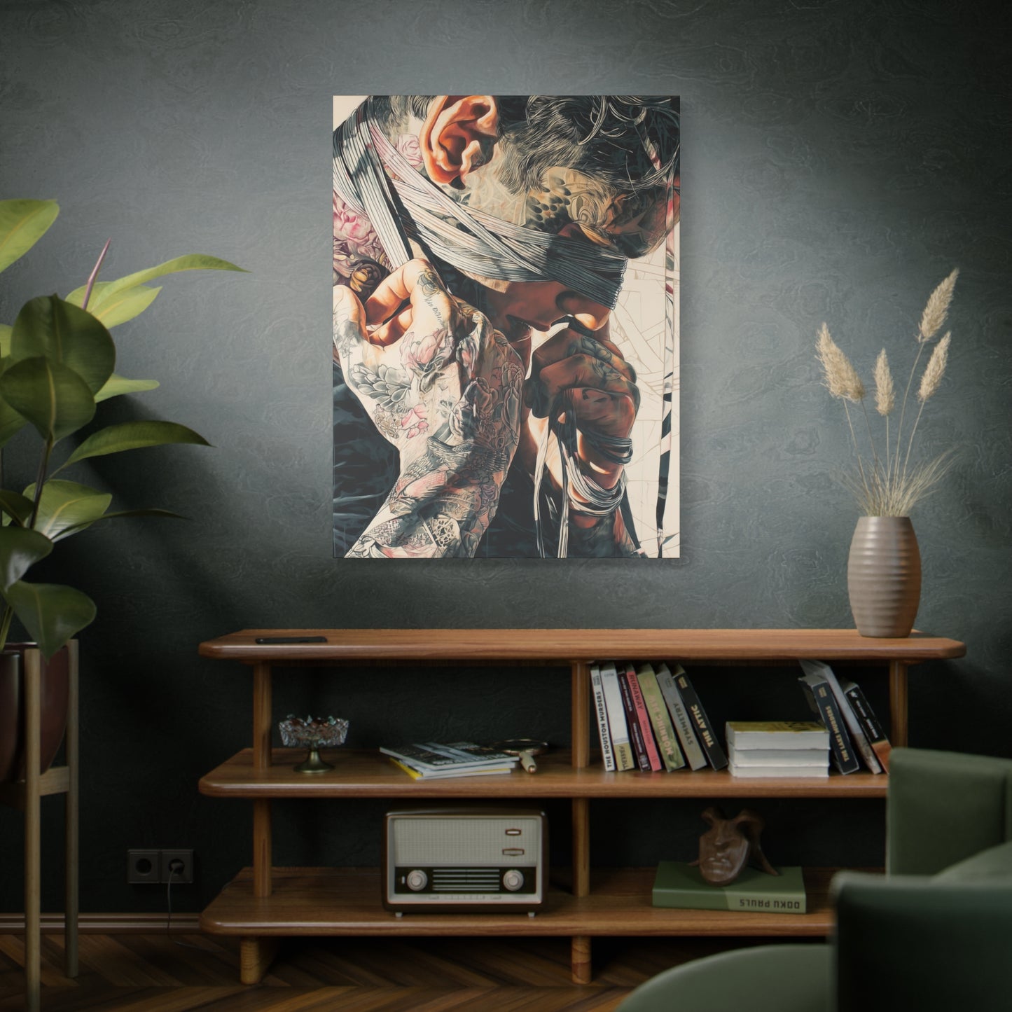 Gallery Wrapped Canvas, Ropes and Reverence Art Canvas, Erotic Shibari Art Canvas – Hiro