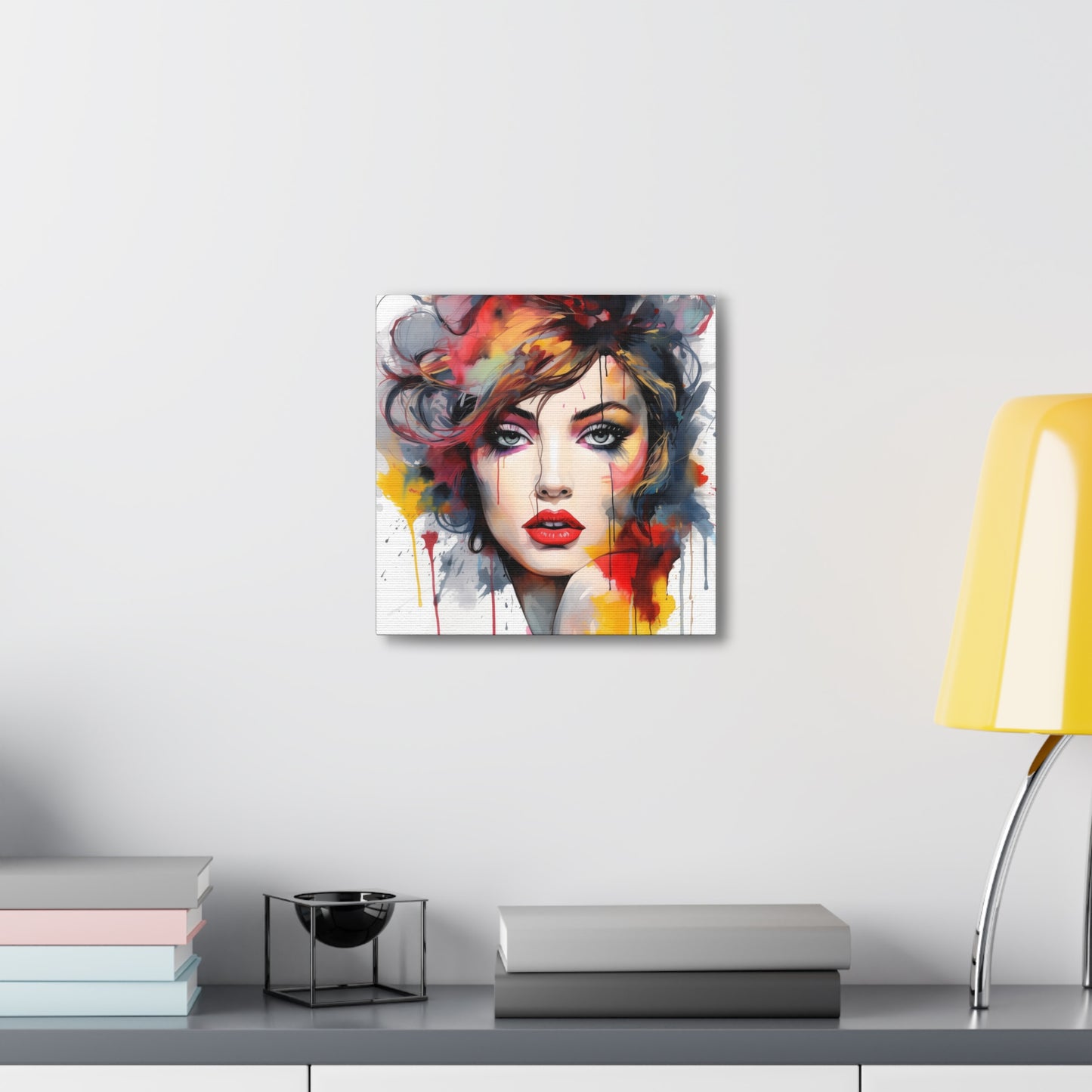 Canvas Wall Art, Gallery Wrapped Pop Art, Femme Doll Wall Art – Alessia