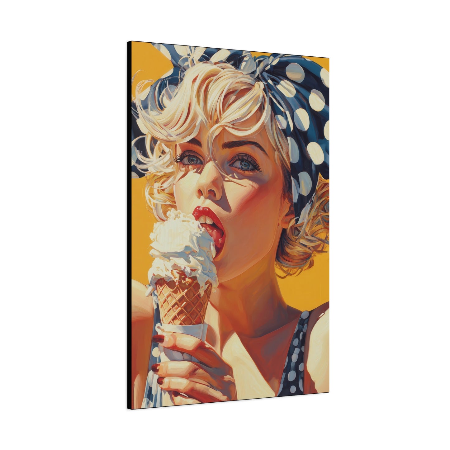 Gallery Wrapped Canvas, Sweet Summer Nostalgia, Sugar and Spice Art Canvas, Ice Cream Dreams Art – Ellie