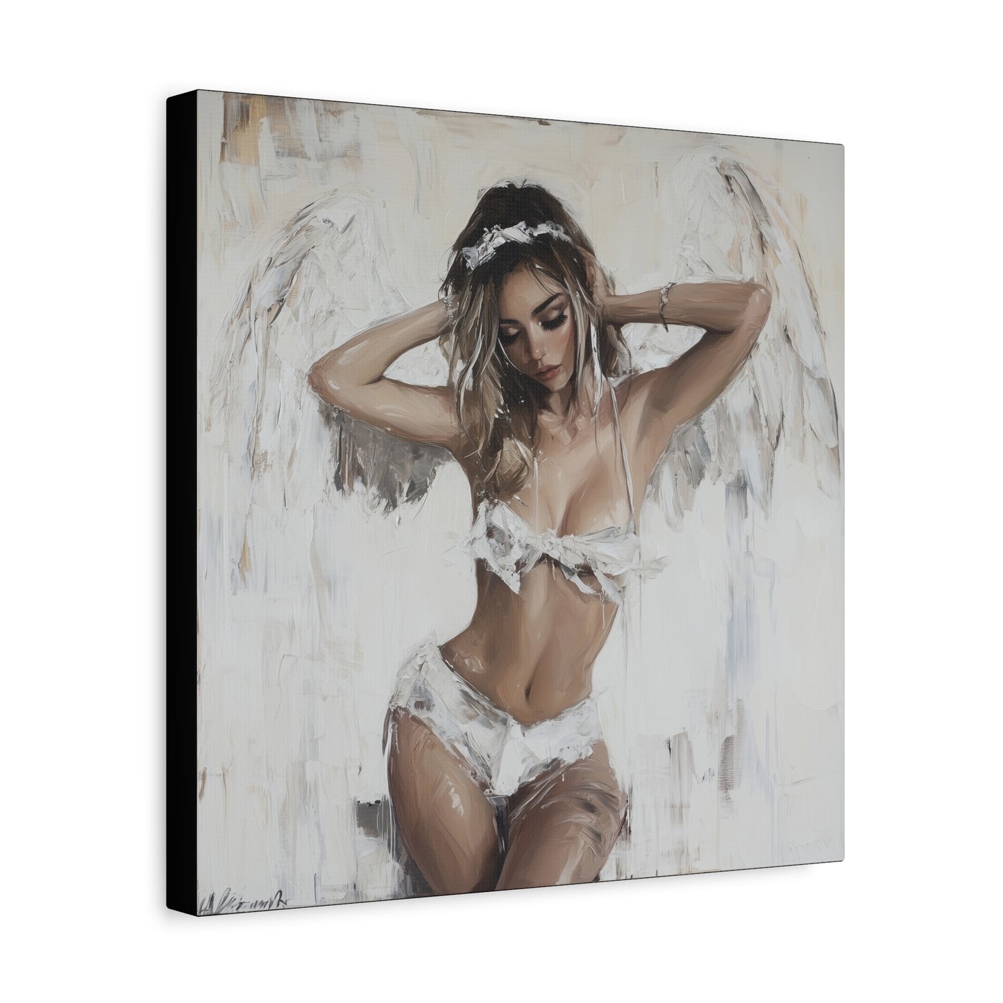 Gallery Wrapped Canvas, Sinners and Saints Art Canvas, Erotic Pinup Art Canvas – Holly