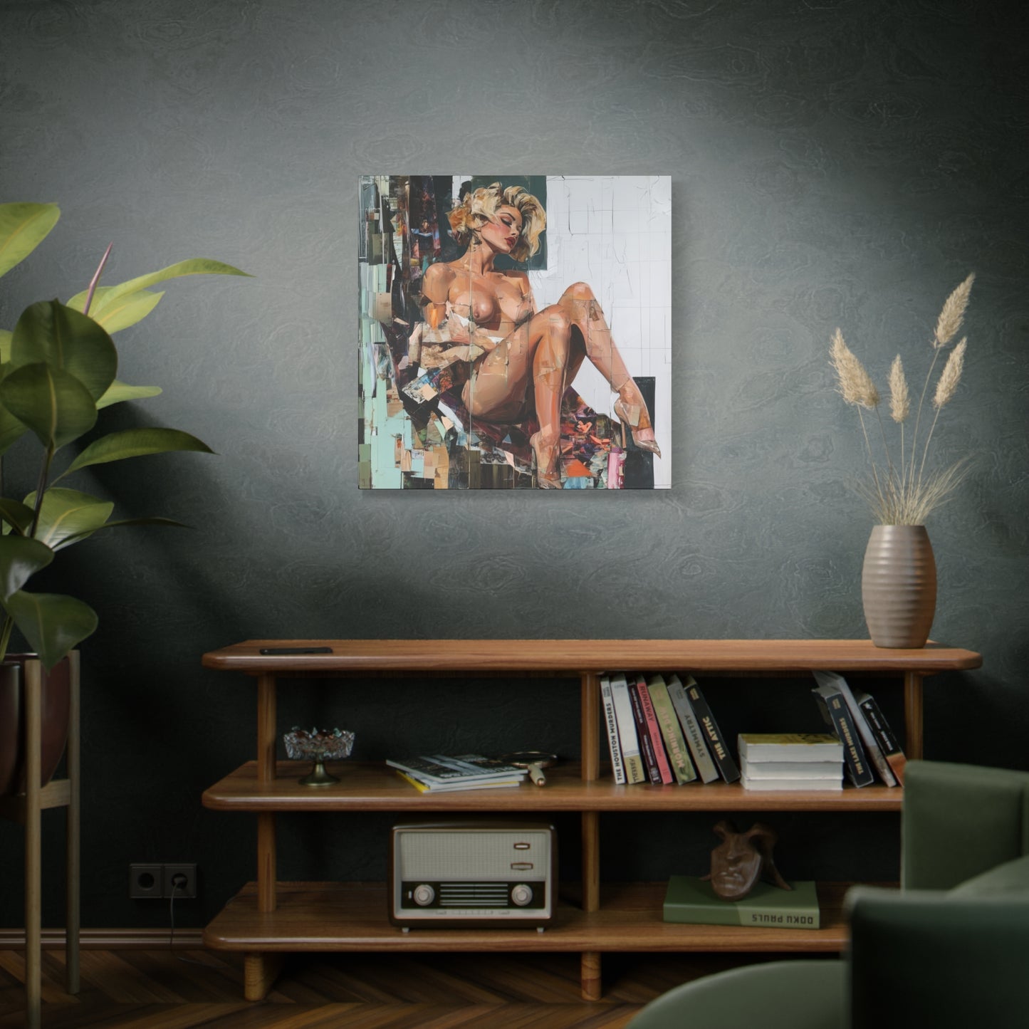 Gallery Wrapped Canvas, Guilt and Grit Adult Art Canvas, Erotic Pinup Art Canvas – Margo