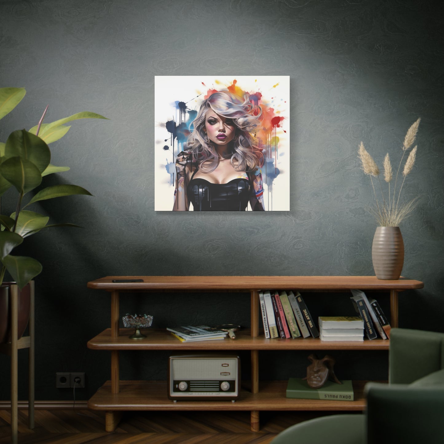 Canvas Wall Art, Gallery Wrapped Pop Art, Femme Doll Wall Art – Zephyr