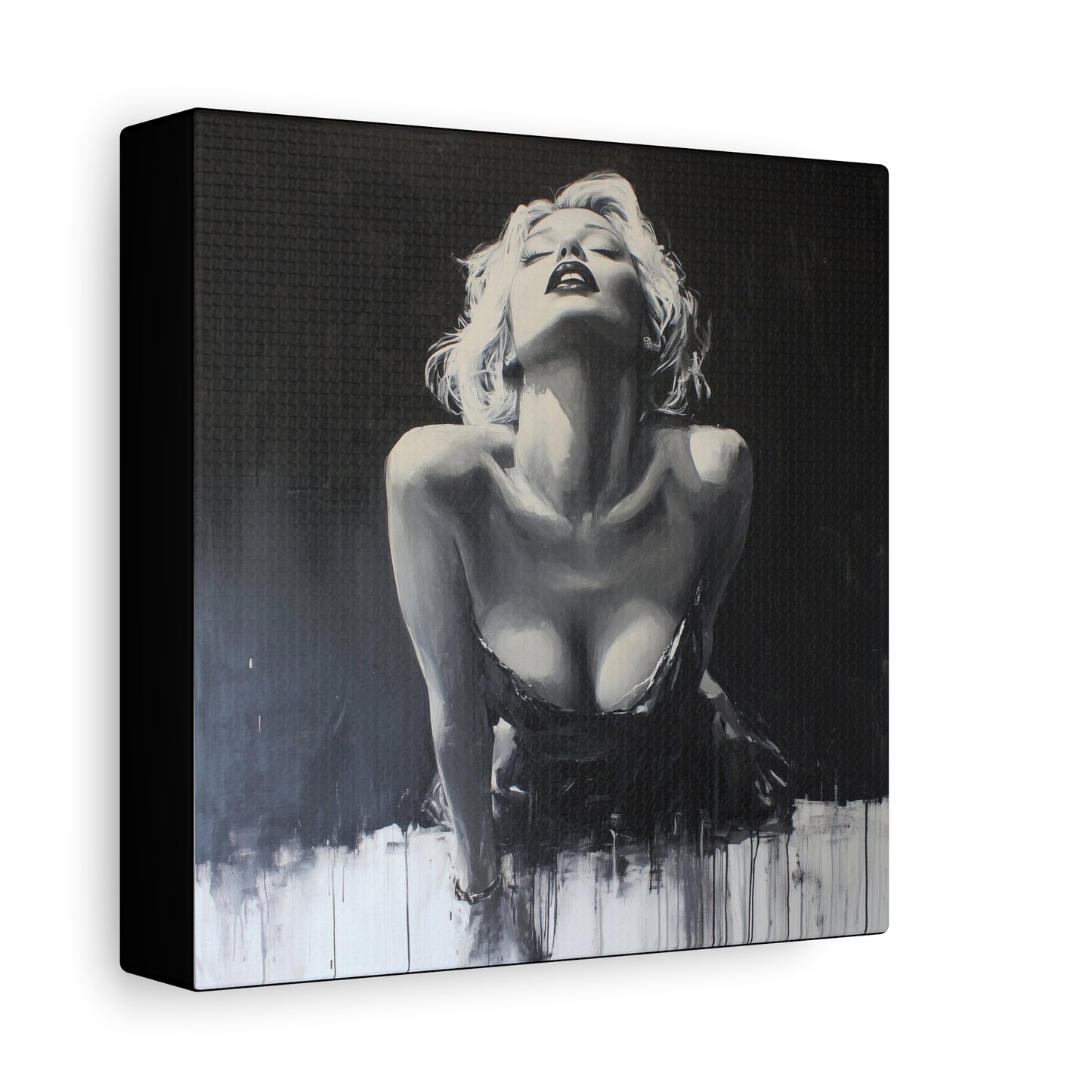 Gallery Wrapped Canvas, Guilt and Grit Adult Art Canvas, Erotic Pinup Art Canvas – Lucia