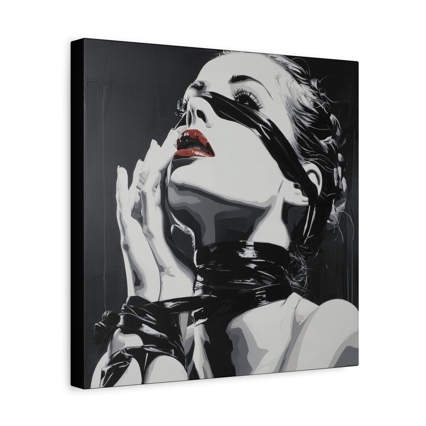 Gallery Wrapped Canvas, Ropes and Reverence Art Canvas, Erotic Shibari Art Canvas – Sable