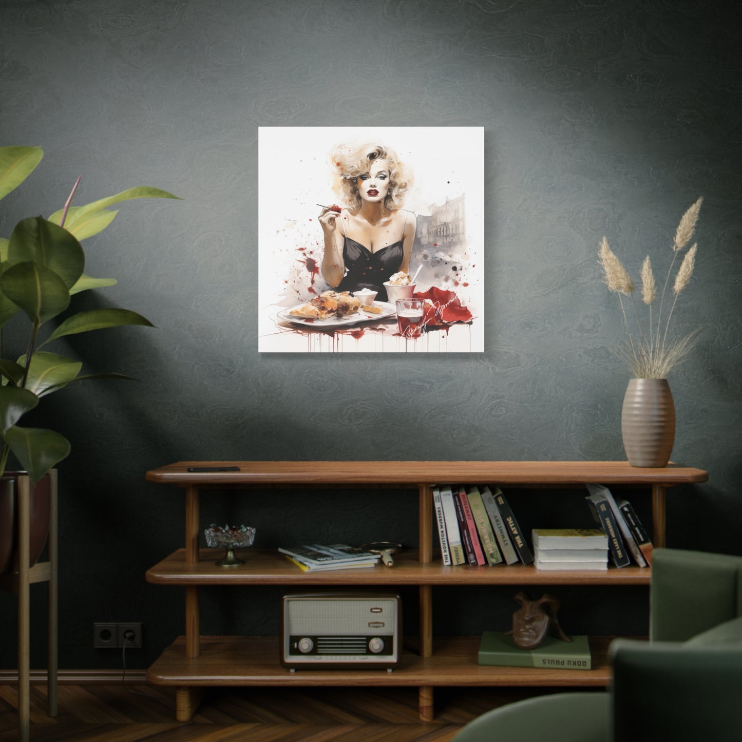 Canvas Wall Art, Gallery Wrapped Pop Art, Celebrity Wall Art – Marilyn Monroe - Cafe