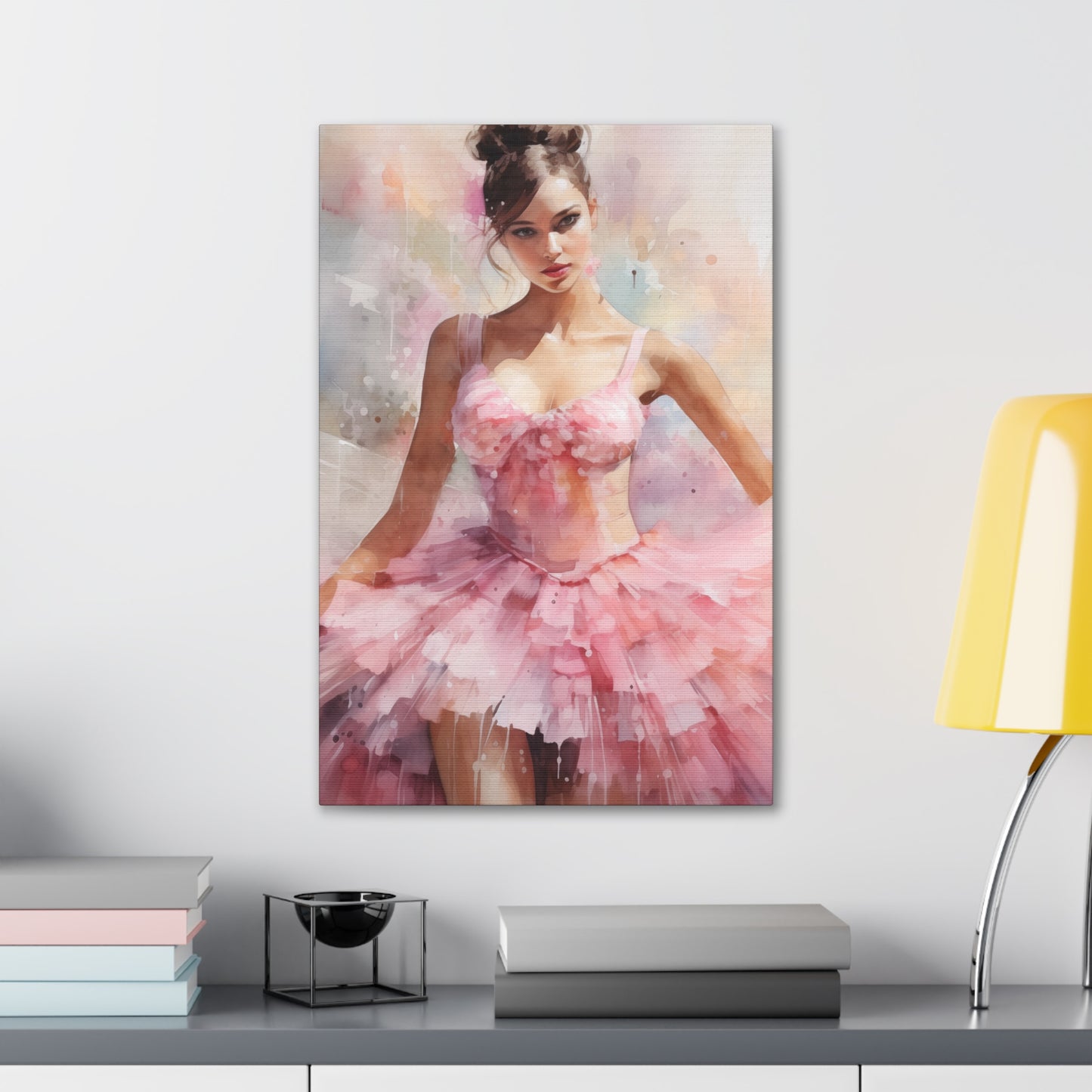 Gallery Wrapped Canvas, Ballerina Beauty, Ballet Art Canvas – Lily