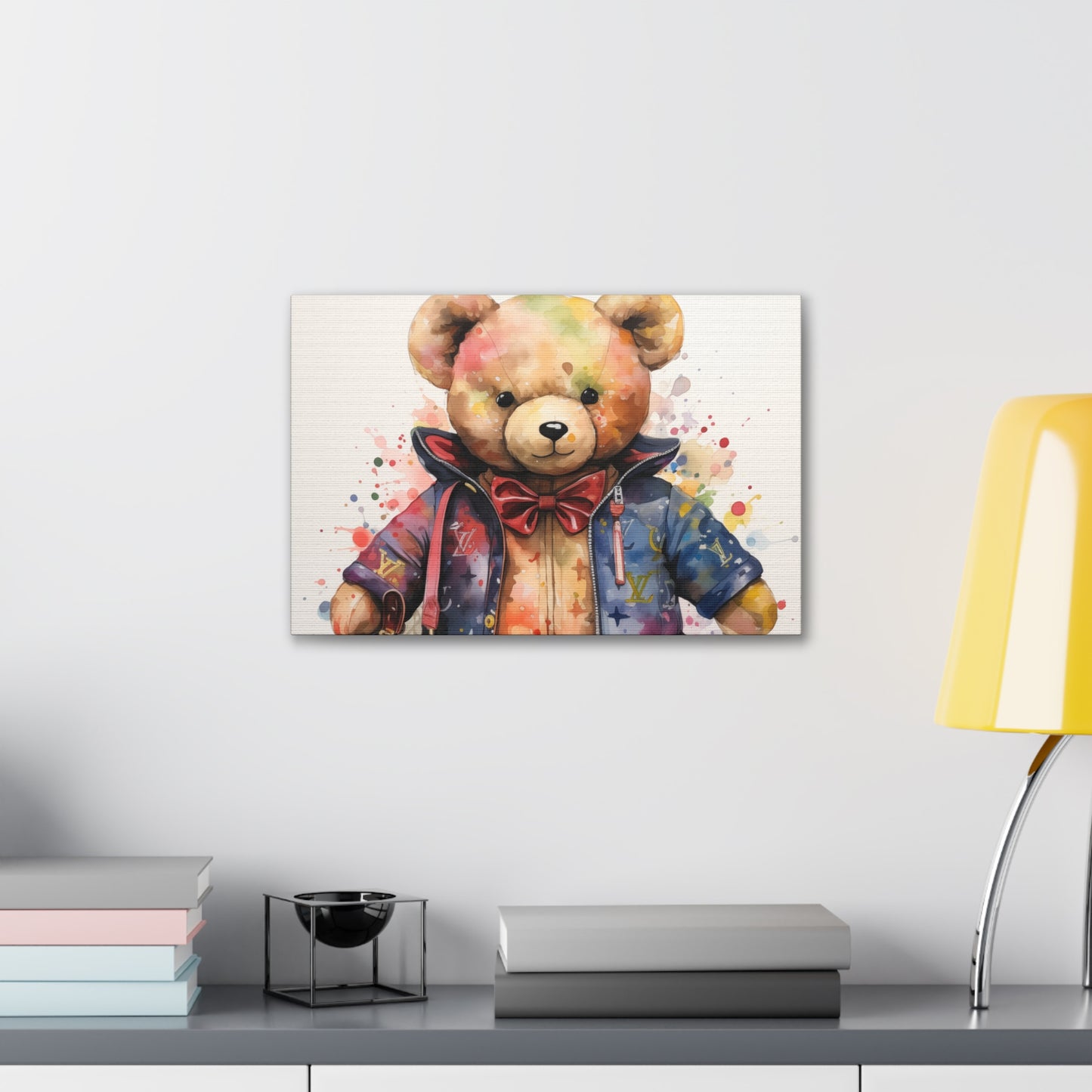 Canvas Gallery Wrap - LV Bear Wall Art - Drip
