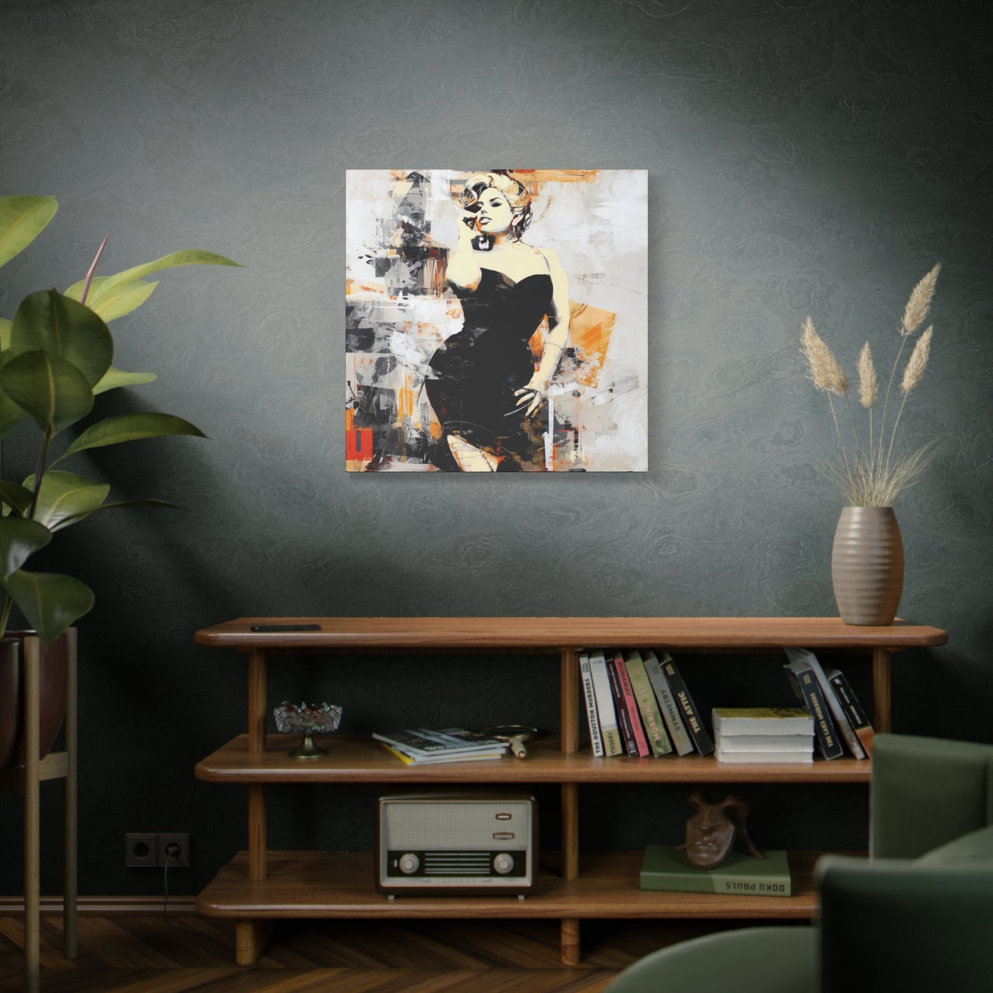 Gallery Wrapped Canvas, Guilt and Grit Adult Art Canvas, Erotic Pinup Art Canvas – Carmen