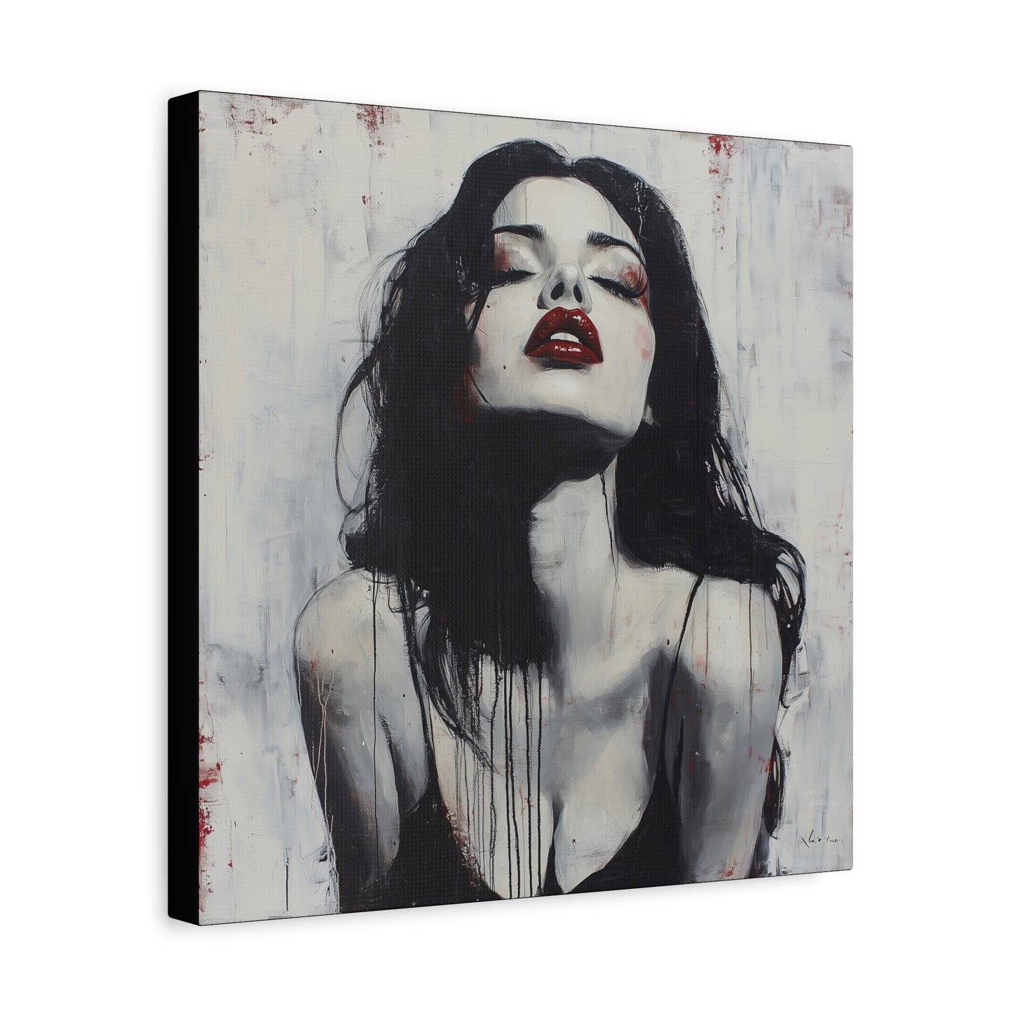 Gallery Wrapped Canvas, Sinners and Saints Art Canvas, Erotic Pinup Art Canvas – Vera