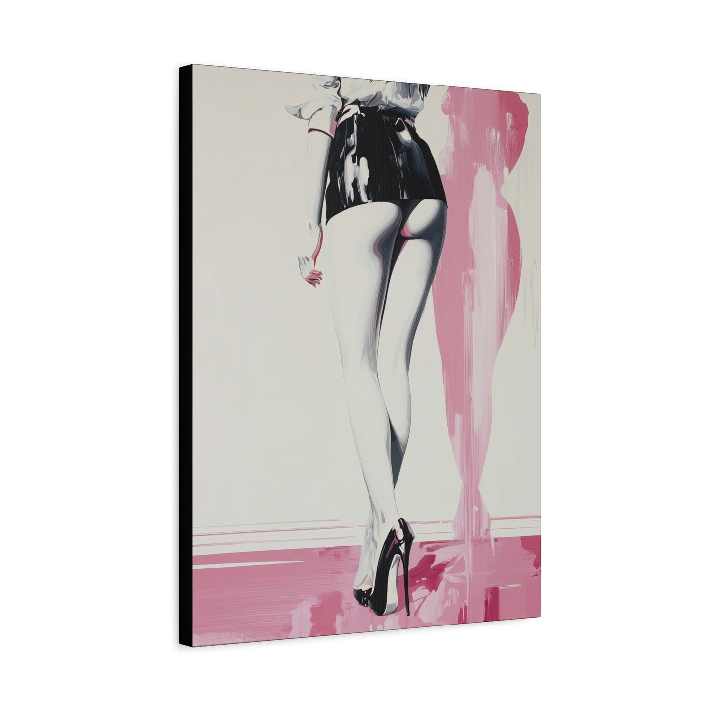 Gallery Wrapped Canvas, Tongue and Cheek Art Canvas, Naughty Girl Art Canvas – Barbi
