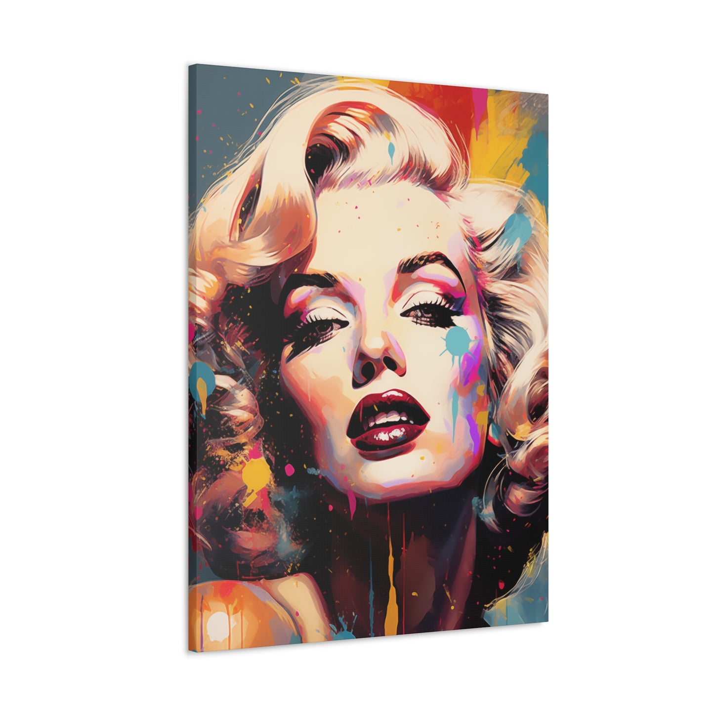 Canvas Wall Art, Gallery Wrapped Pop Art, Celebrity Wall Art – Marilyn Monroe - Abstract