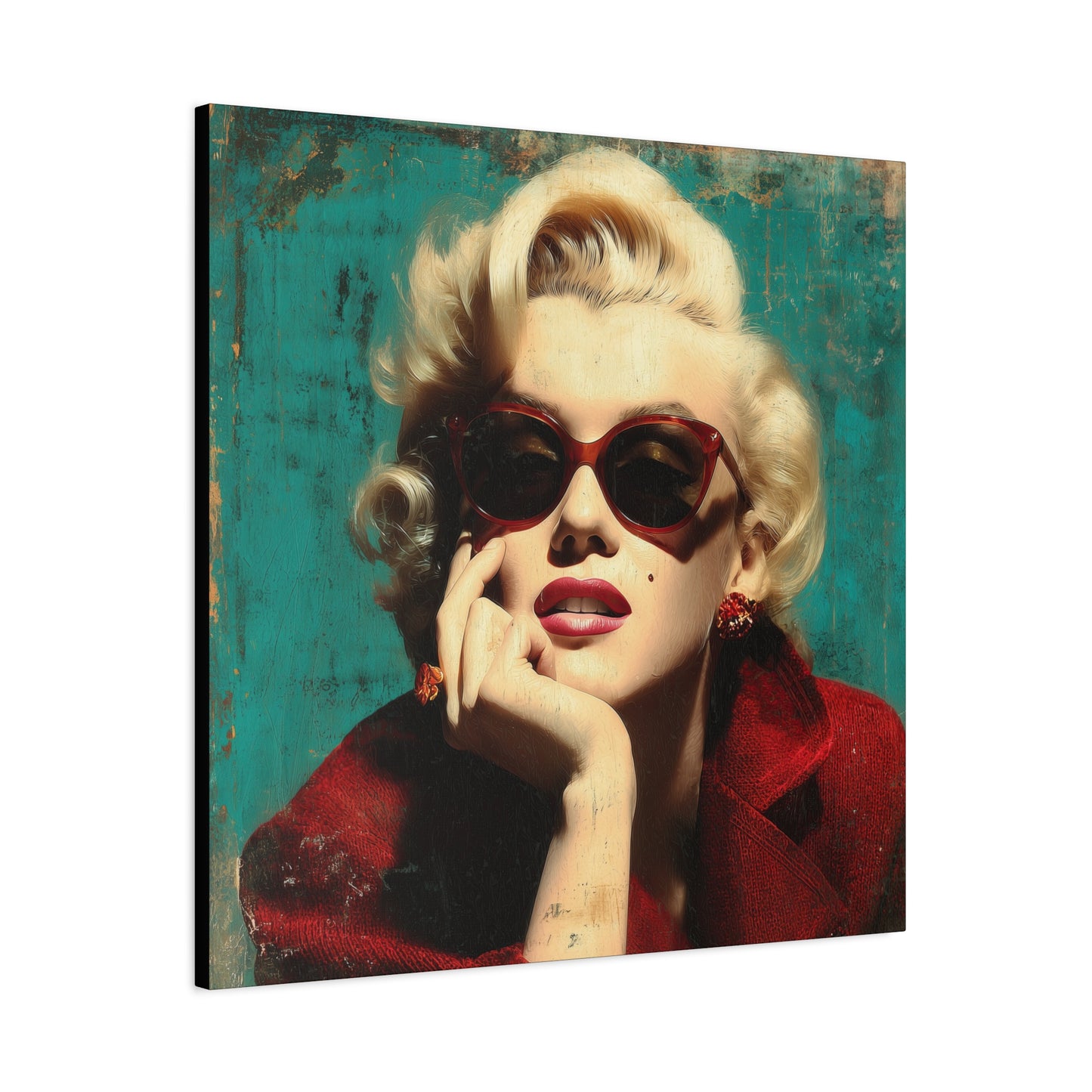 Gallery Wrapped Canvas, The Diva Project Art Canvas, Pinup Art Canvas – Marilyn Monroe - NINE