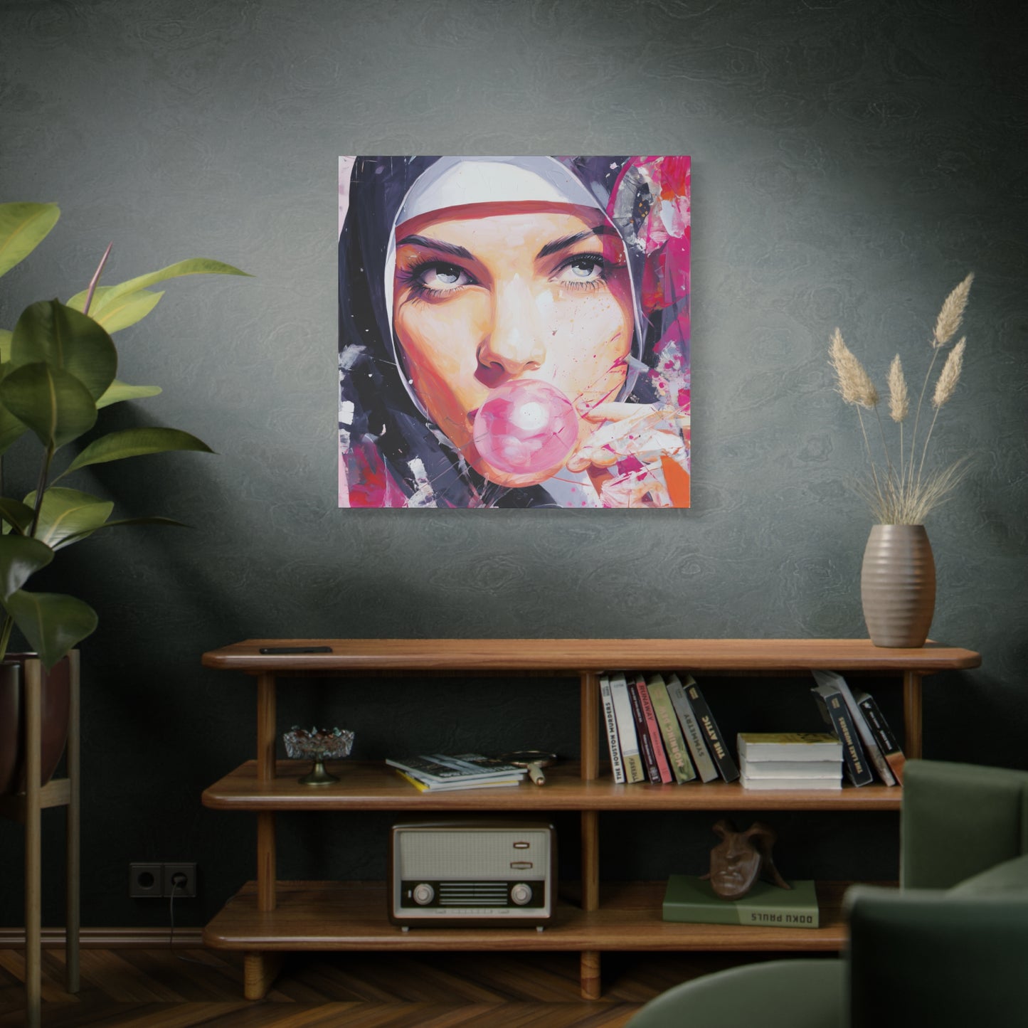 Gallery Wrapped Canvas, Habits and Heresy Art Canvas, Naughty Nuns Art Canvas – Sister Paloma