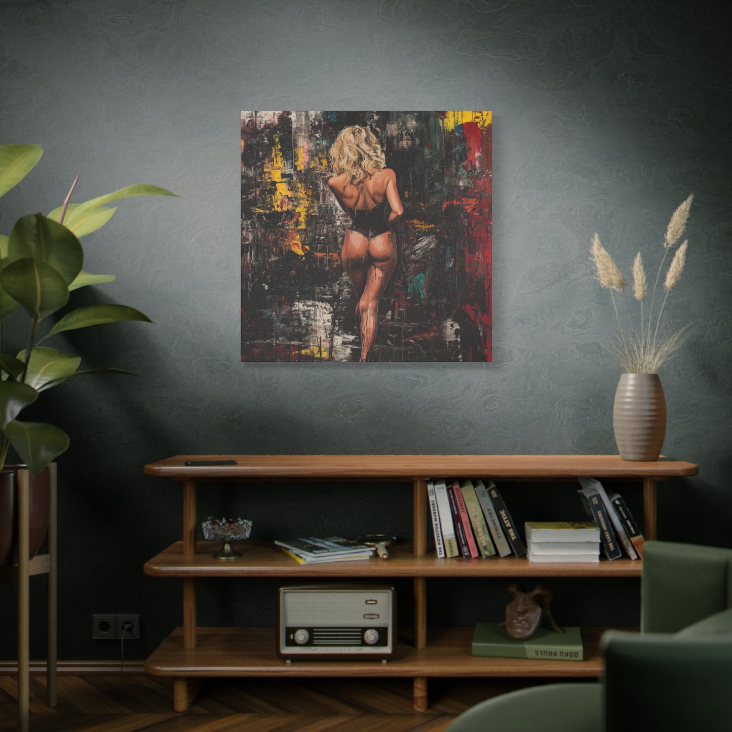 Gallery Wrapped Canvas, Guilt and Grit Adult Art Canvas, Erotic Pinup Art Canvas – Dahlina