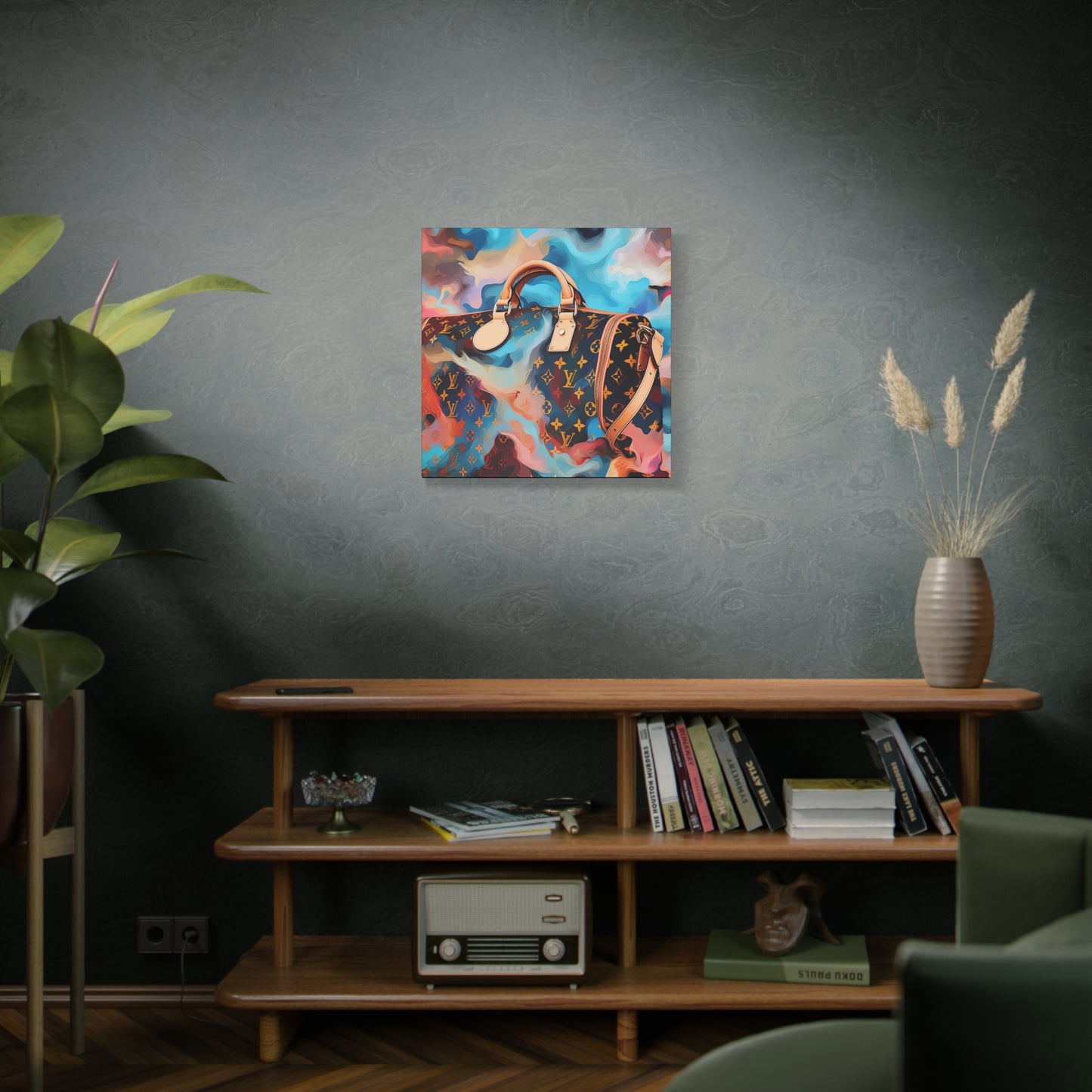 Canvas Gallery Wrap - LV Designer Inspired Wall Art - Abstract