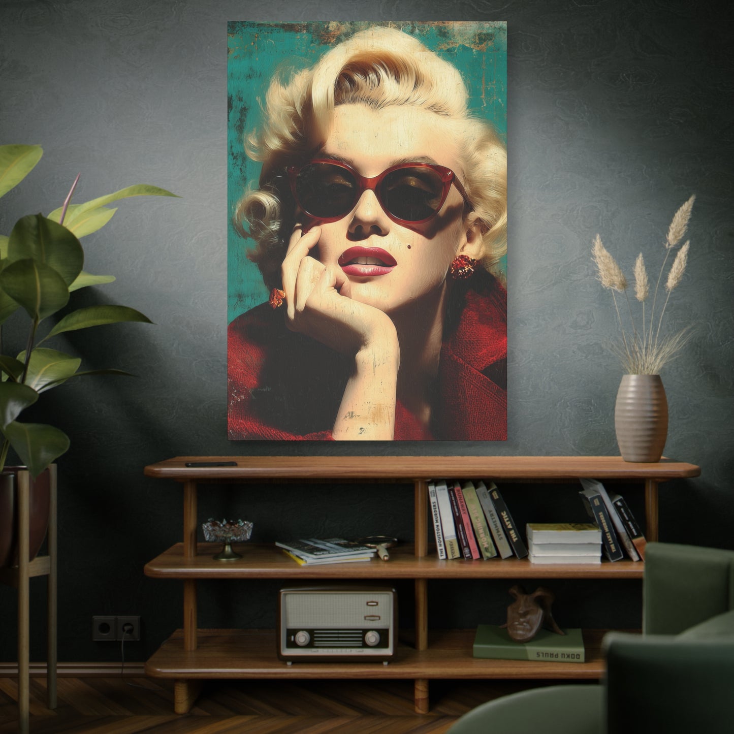 Gallery Wrapped Canvas, The Diva Project Art Canvas, Pinup Art Canvas – Marilyn Monroe - NINE