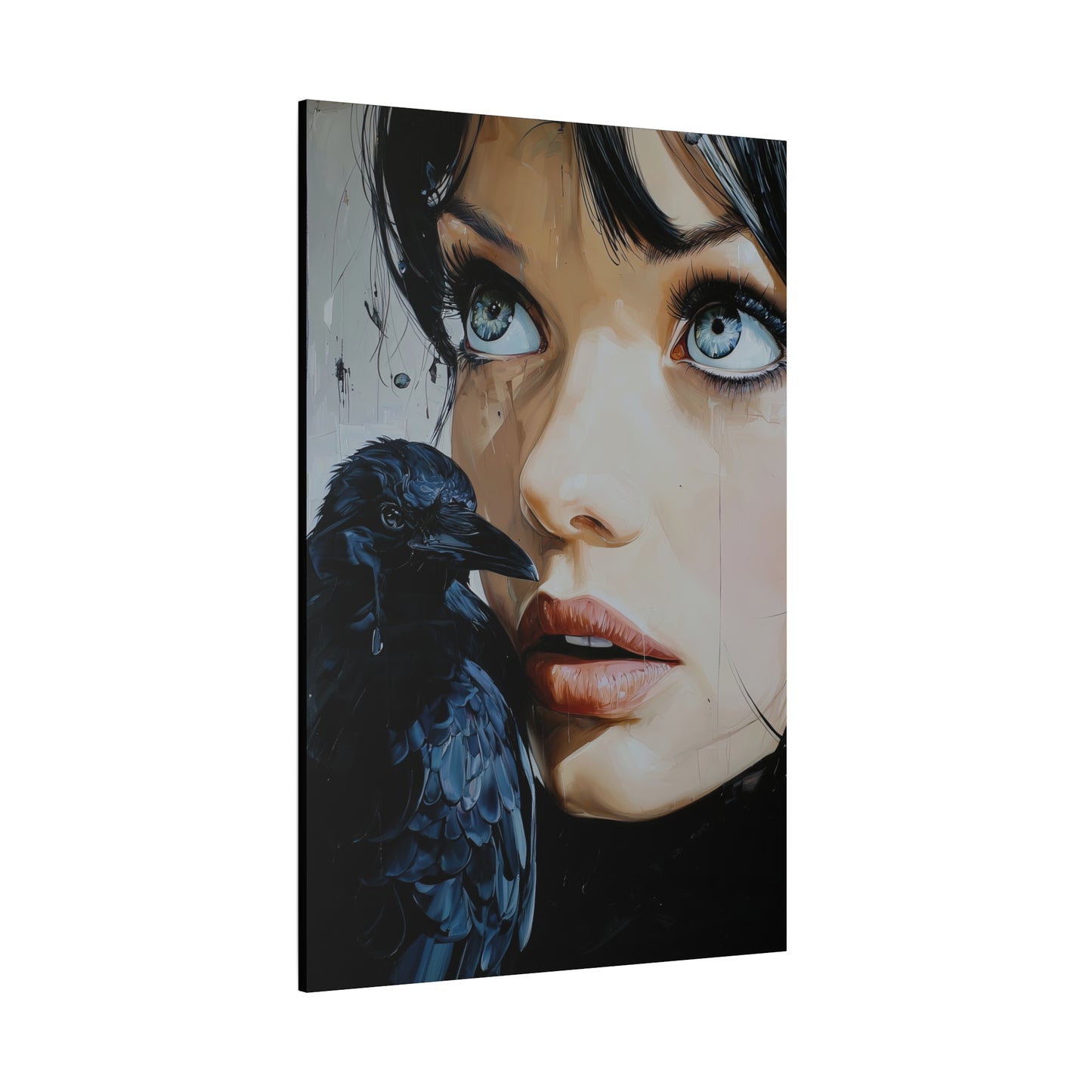 Gallery Wrapped Canvas, Myth and Bones Gothic Art Canvas, Dark Muse Canvas - Azula