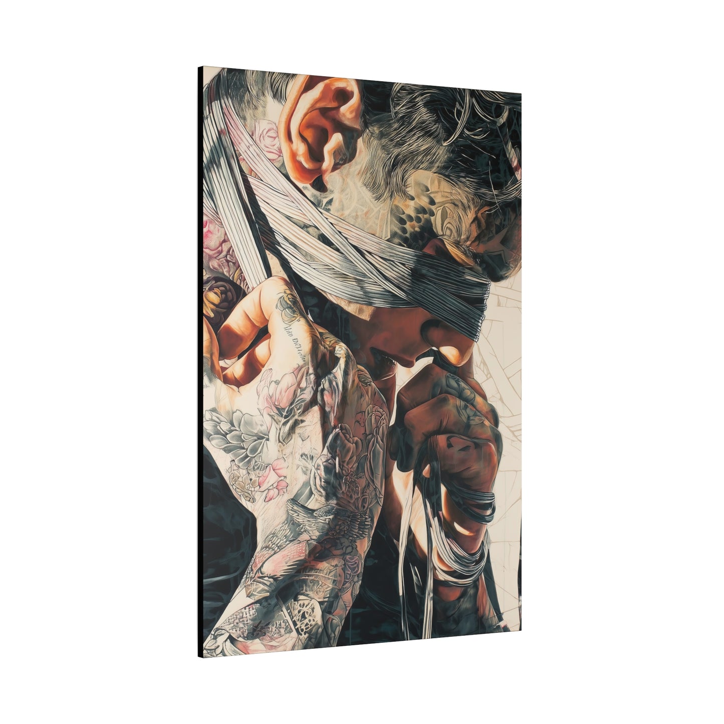 Gallery Wrapped Canvas, Ropes and Reverence Art Canvas, Erotic Shibari Art Canvas – Hiro