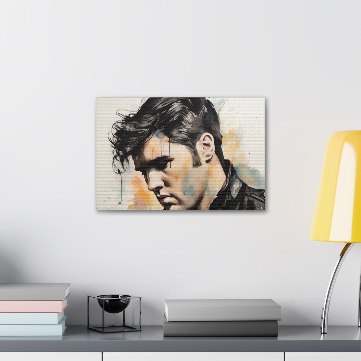 Gallery Wrapped Canvas, Celebrity Inspired, Pop Art Canvas – Elvis Also