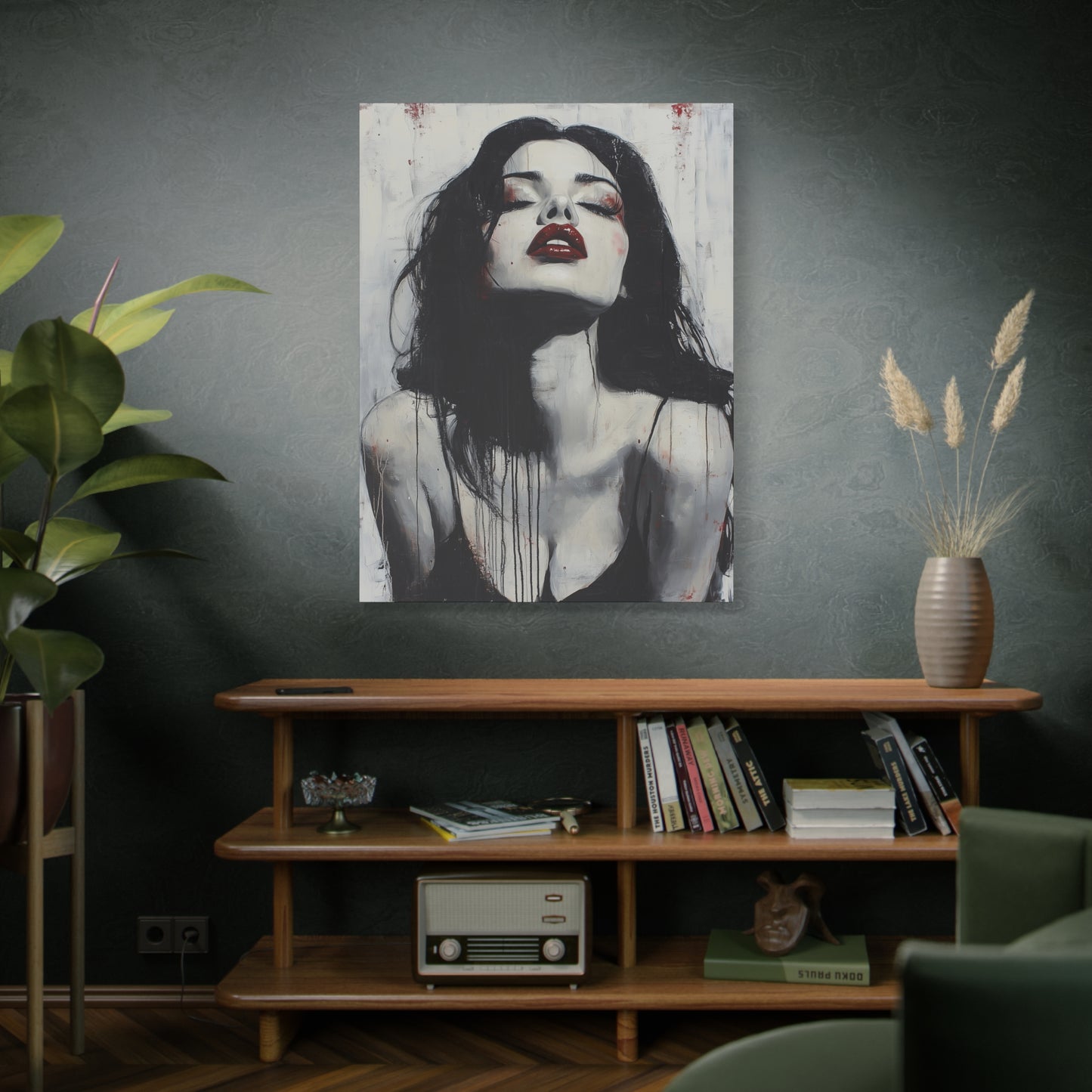 Gallery Wrapped Canvas, Sinners and Saints Art Canvas, Erotic Pinup Art Canvas – Vera