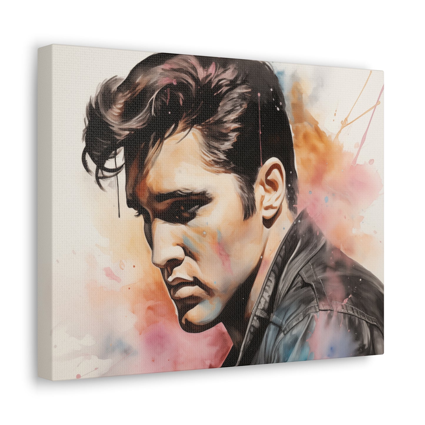 Gallery Wrapped Canvas, Celebrity Inspired, Pop Art Canvas – Elvis