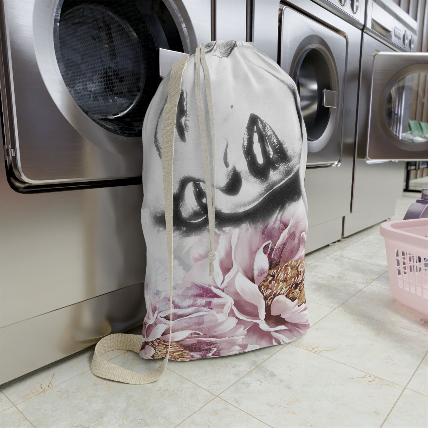 Marilyn Monroe Sack, Keepall Dust Cover, Luggage Cover, Celebrity Duffle Dust Bag - Pink Peony
