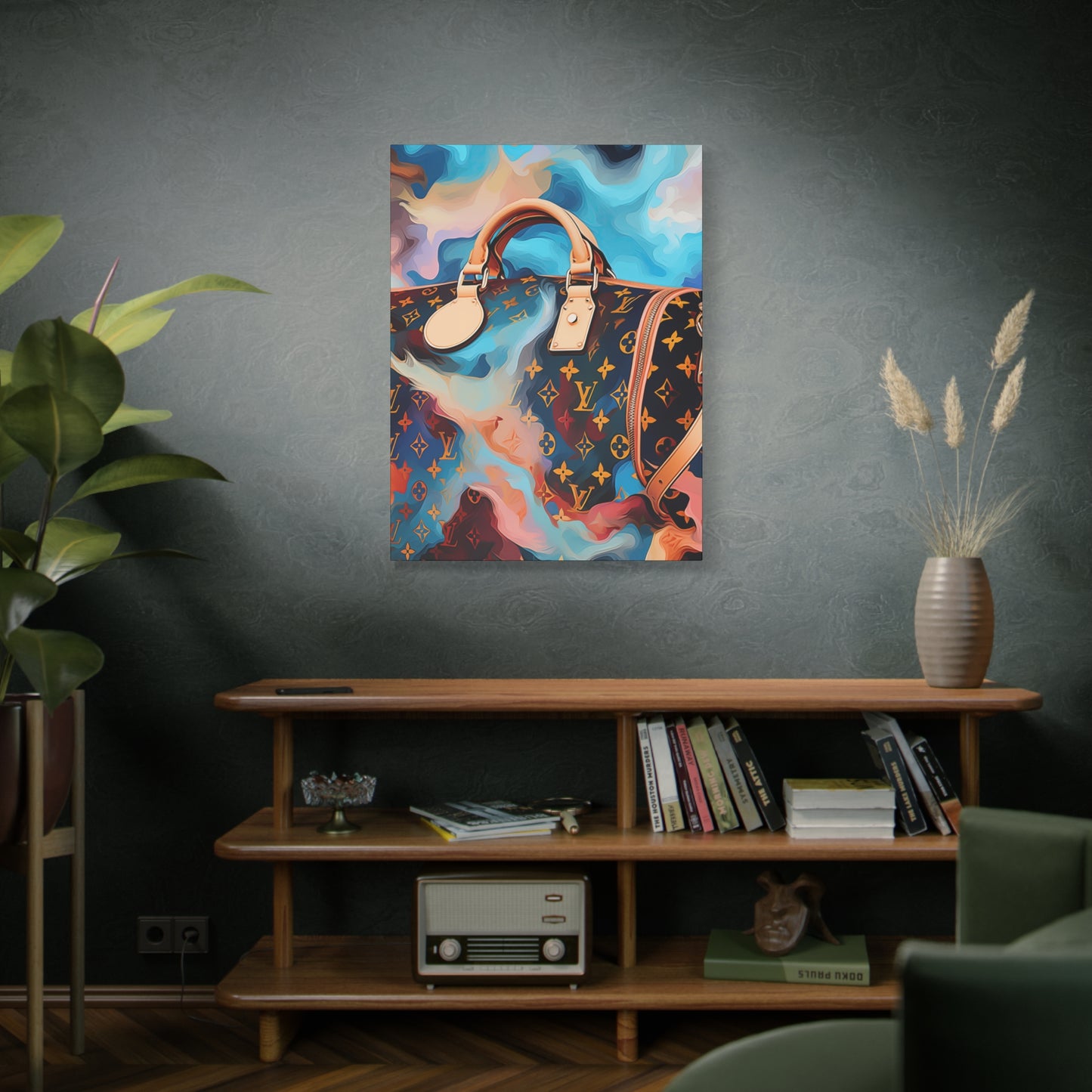 Canvas Gallery Wrap - LV Designer Inspired Wall Art - Abstract