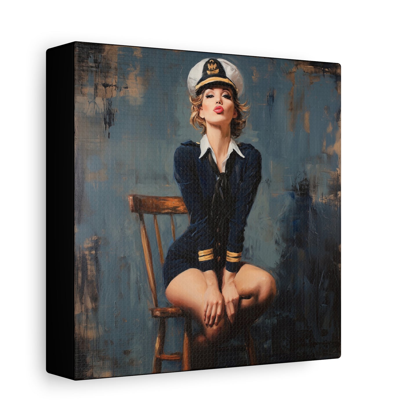 Gallery Wrapped Canvas, Liberty and Lace Art Canvas, Erotic Pinup Art Canvas – Ginger