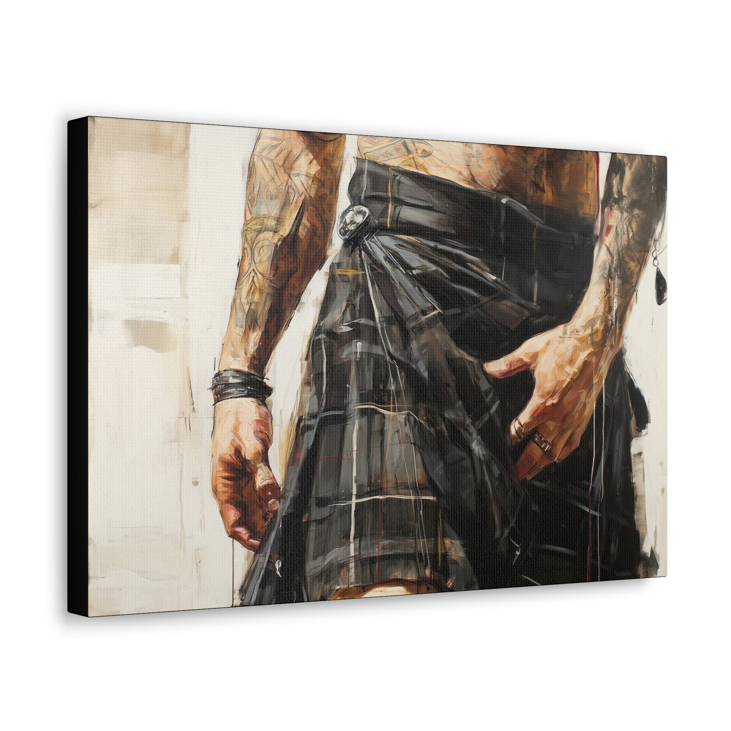 Gallery Wrapped Canvas, Kilts and Carnage Art Canvas, Erotic Pinup Art Canvas – Brodie