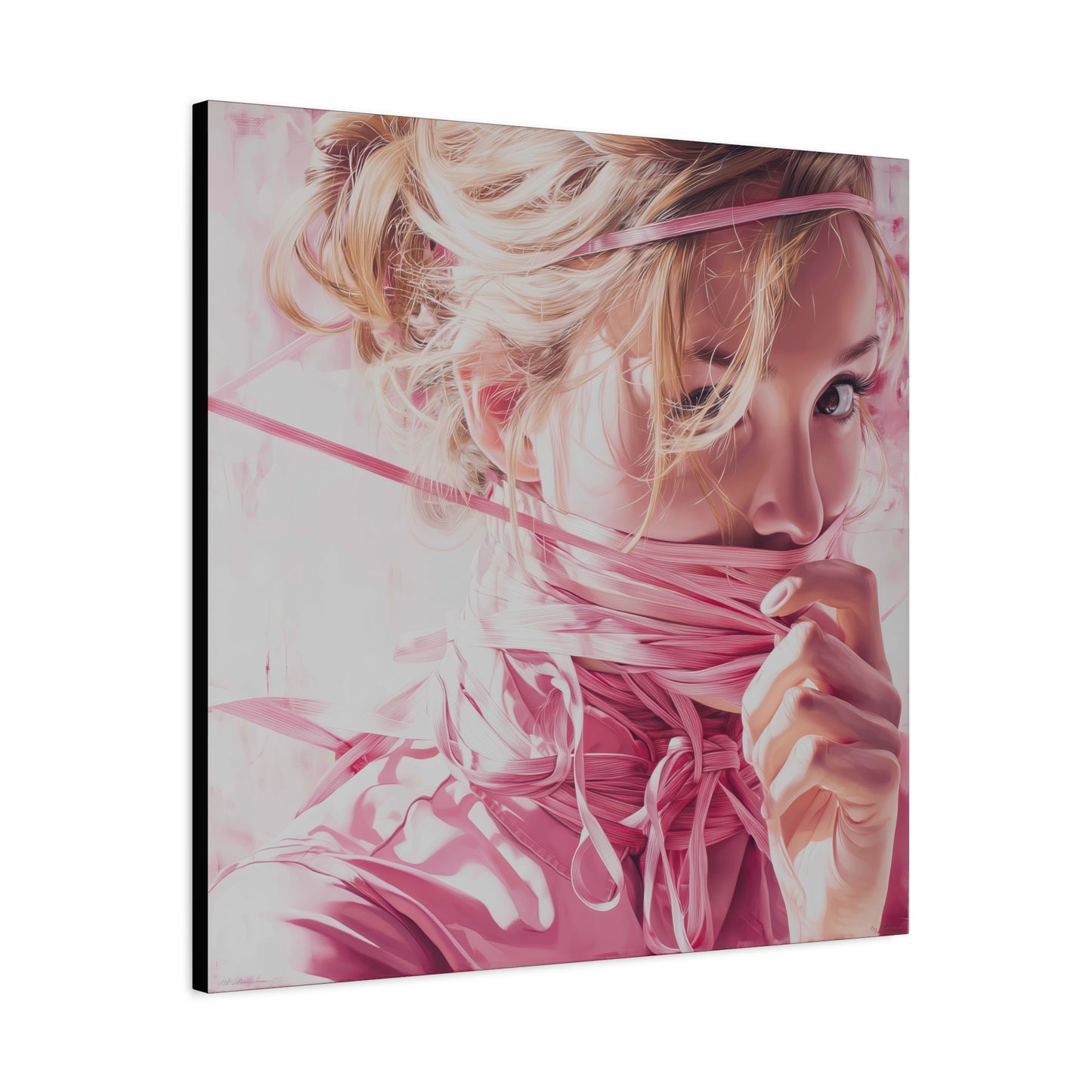 Gallery Wrapped Canvas, Ropes and Reverence Art Canvas, Erotic Shibari Art Canvas – Lilith