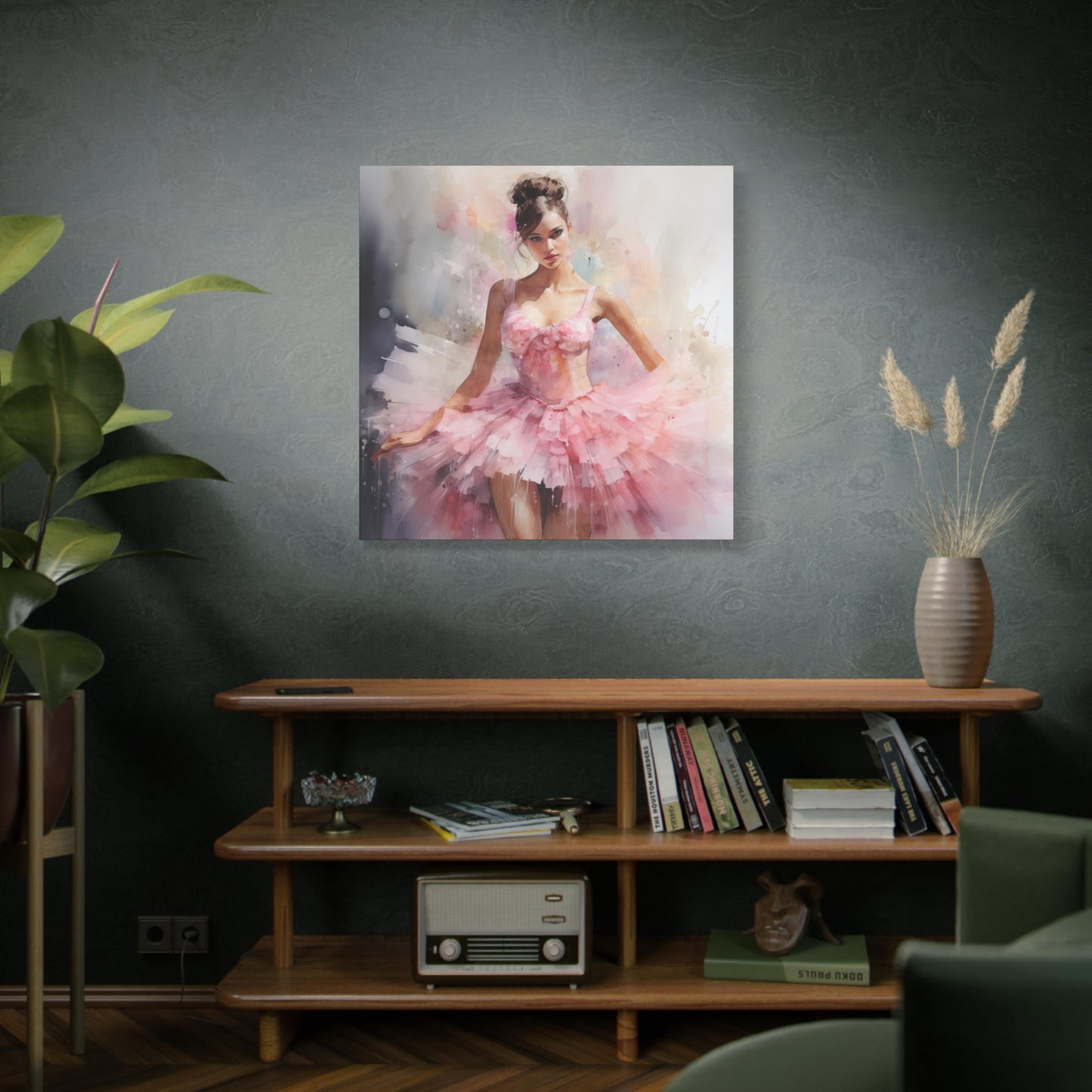 Gallery Wrapped Canvas, Ballerina Beauty, Ballet Art Canvas – Lily