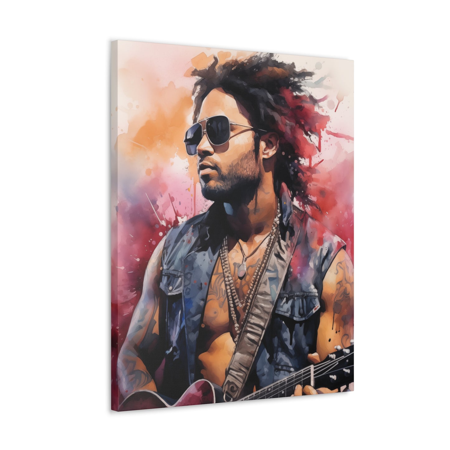 Gallery Wrapped Canvas, Celebrity Inspired, Pop Art Canvas – Lenny
