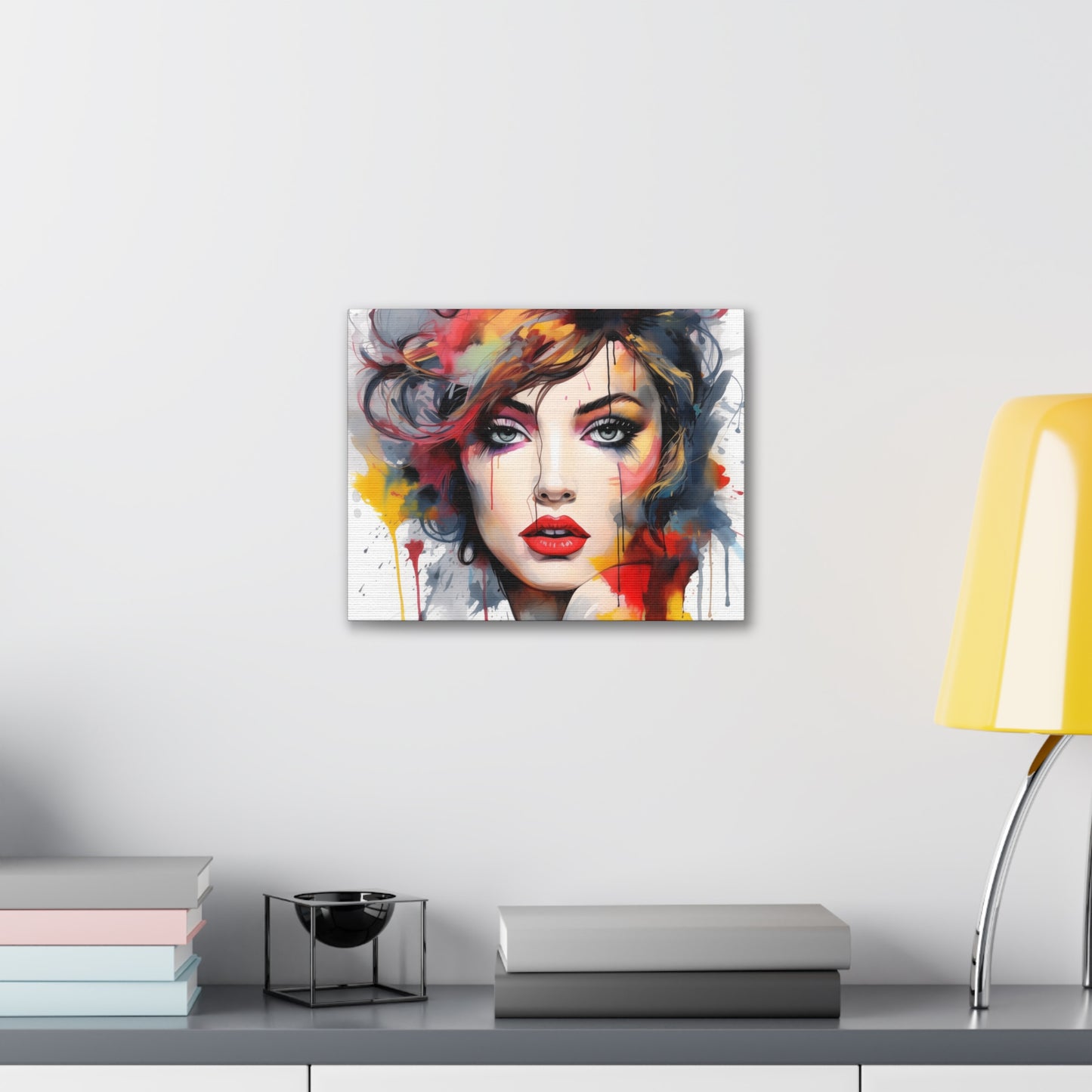 Canvas Wall Art, Gallery Wrapped Pop Art, Femme Doll Wall Art – Alessia